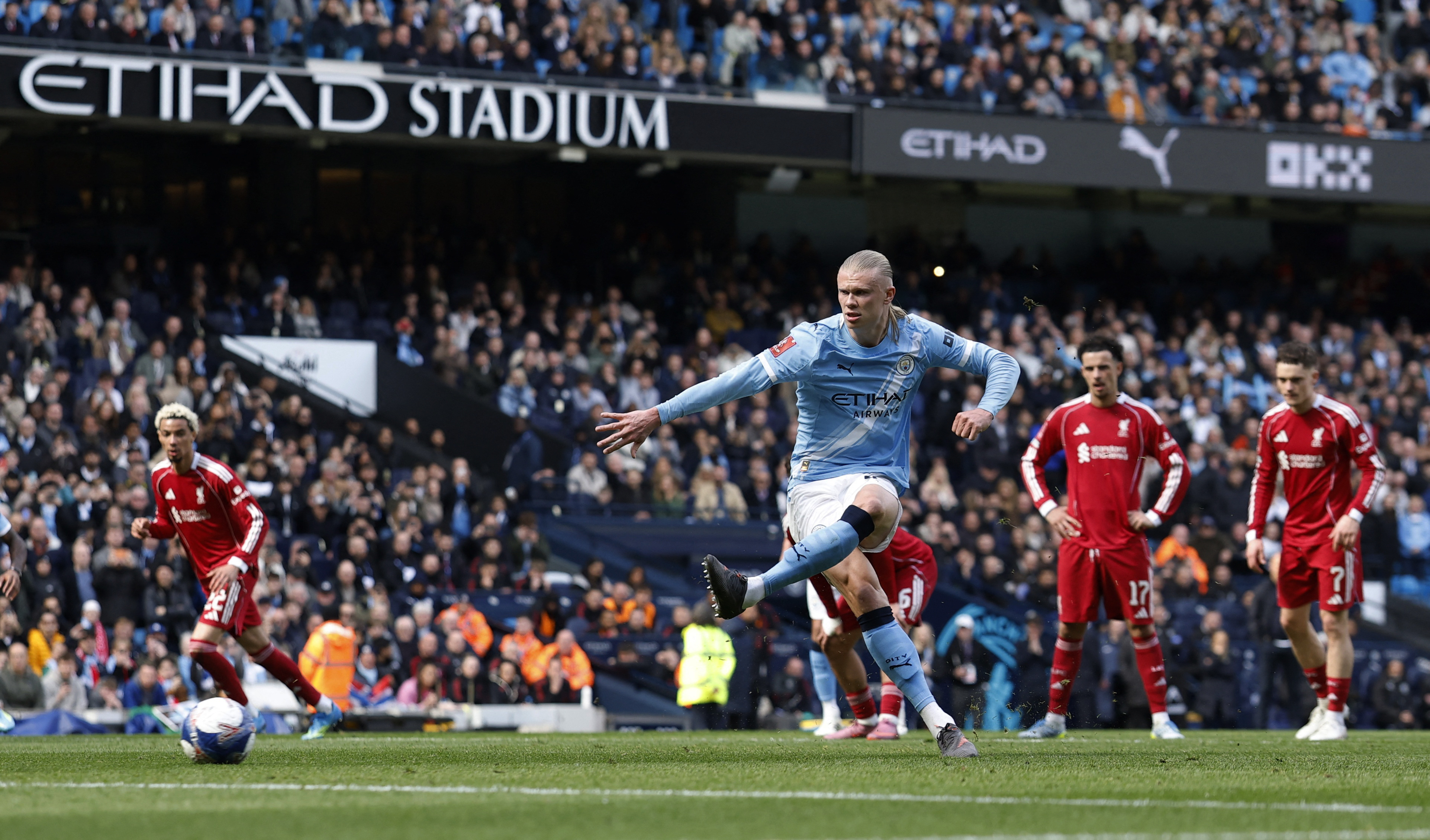 Erling Haaland in action.