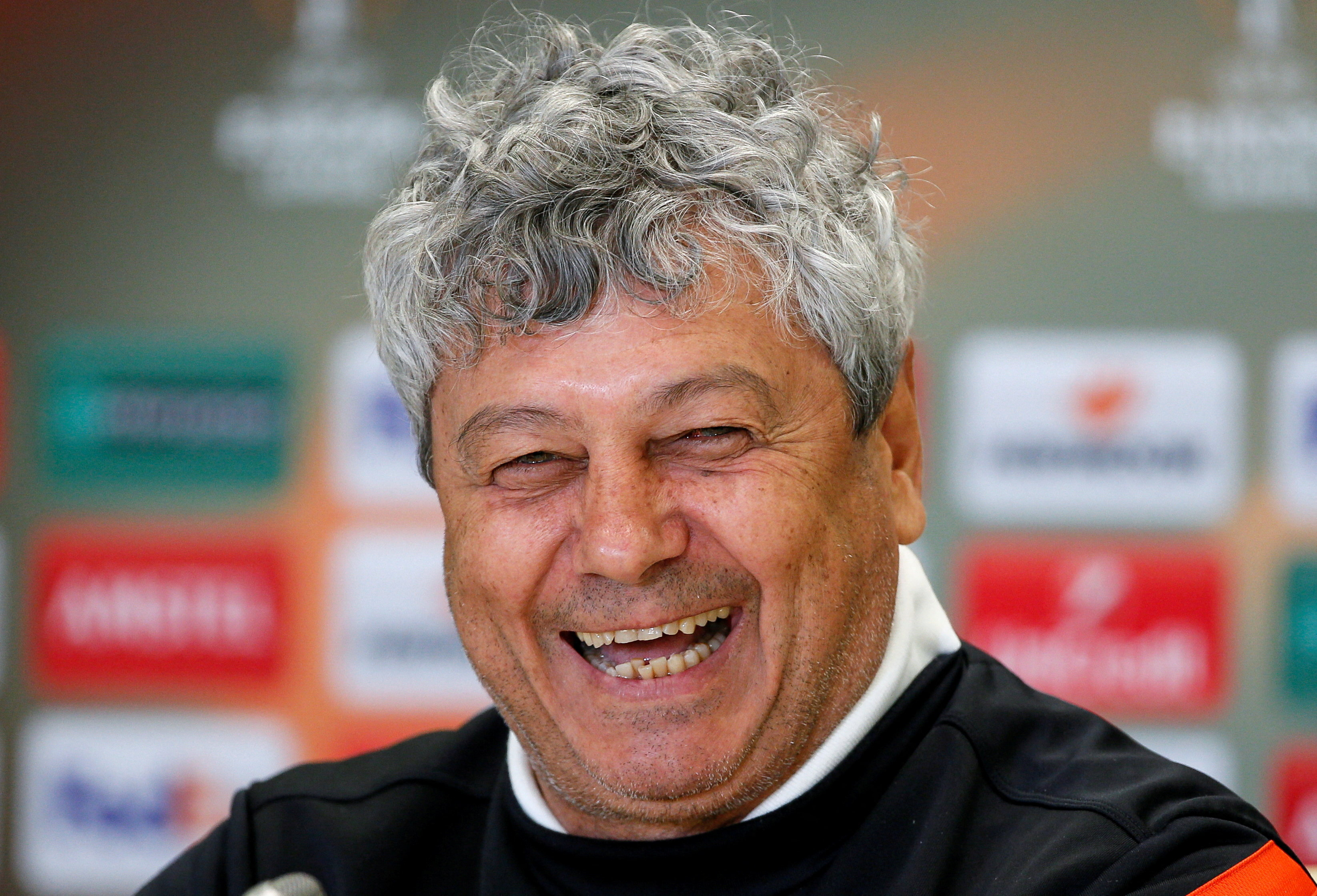 FILE PHOTO: Soccer Football - Shakhtar Donetsk news conference - Europa League - Arena Lviv, Lviv, Ukraine - 13/04/16. Shakhtar Donetsk's coach Mircea Lucescu attends a news conference prior to their UEFA Europa League match against Braga. REUTERS/Gleb Garanich Action Images via Reuters/File Photo