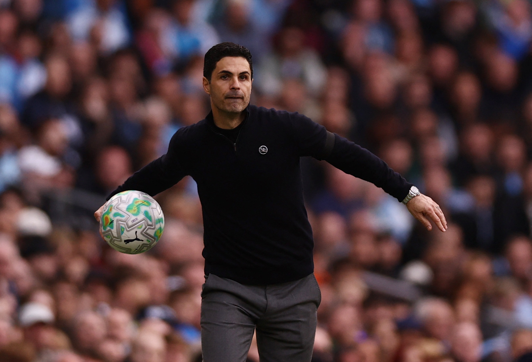 Arsenal manager Mikel Arteta is aiming for his first Premier League title