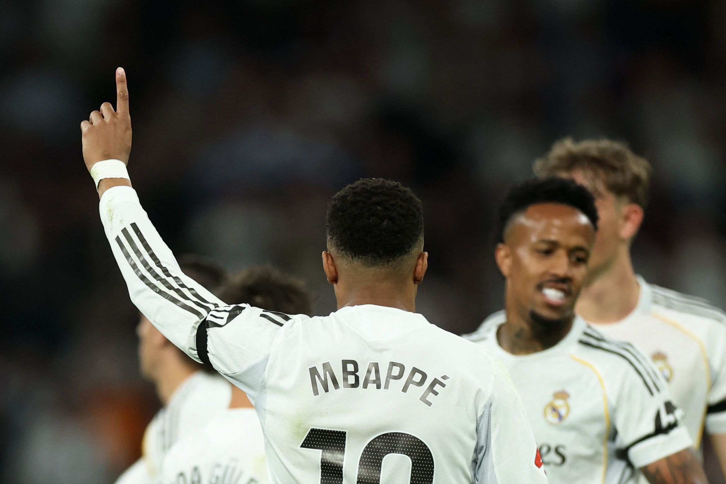 Real Madrid's Kylian Mbappe in La Liga action