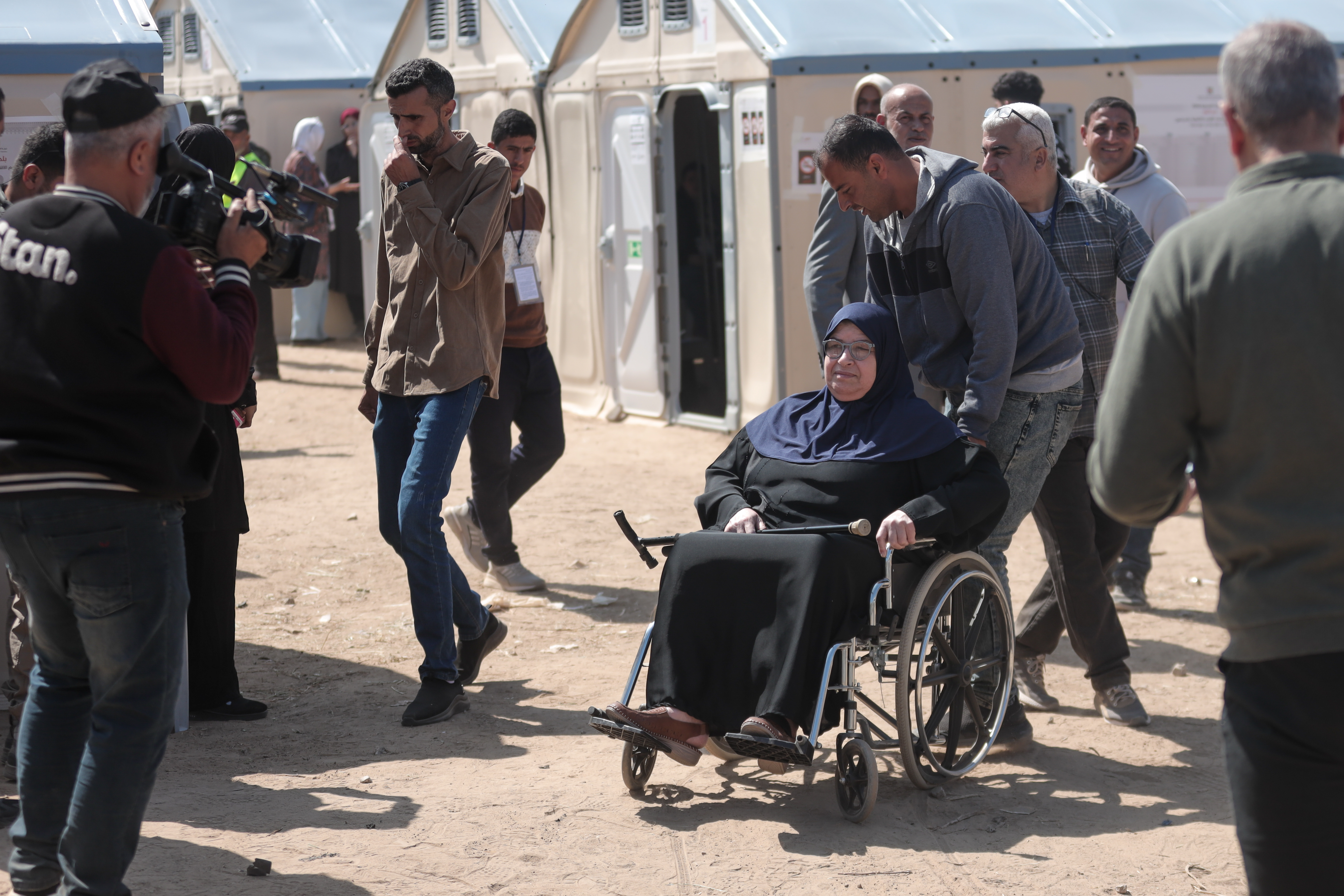 Around 70,000 voters are eligible to participate in the elections held in Deir al-Balah [Abdelhakim Abu Riash/ Al Jazeera]