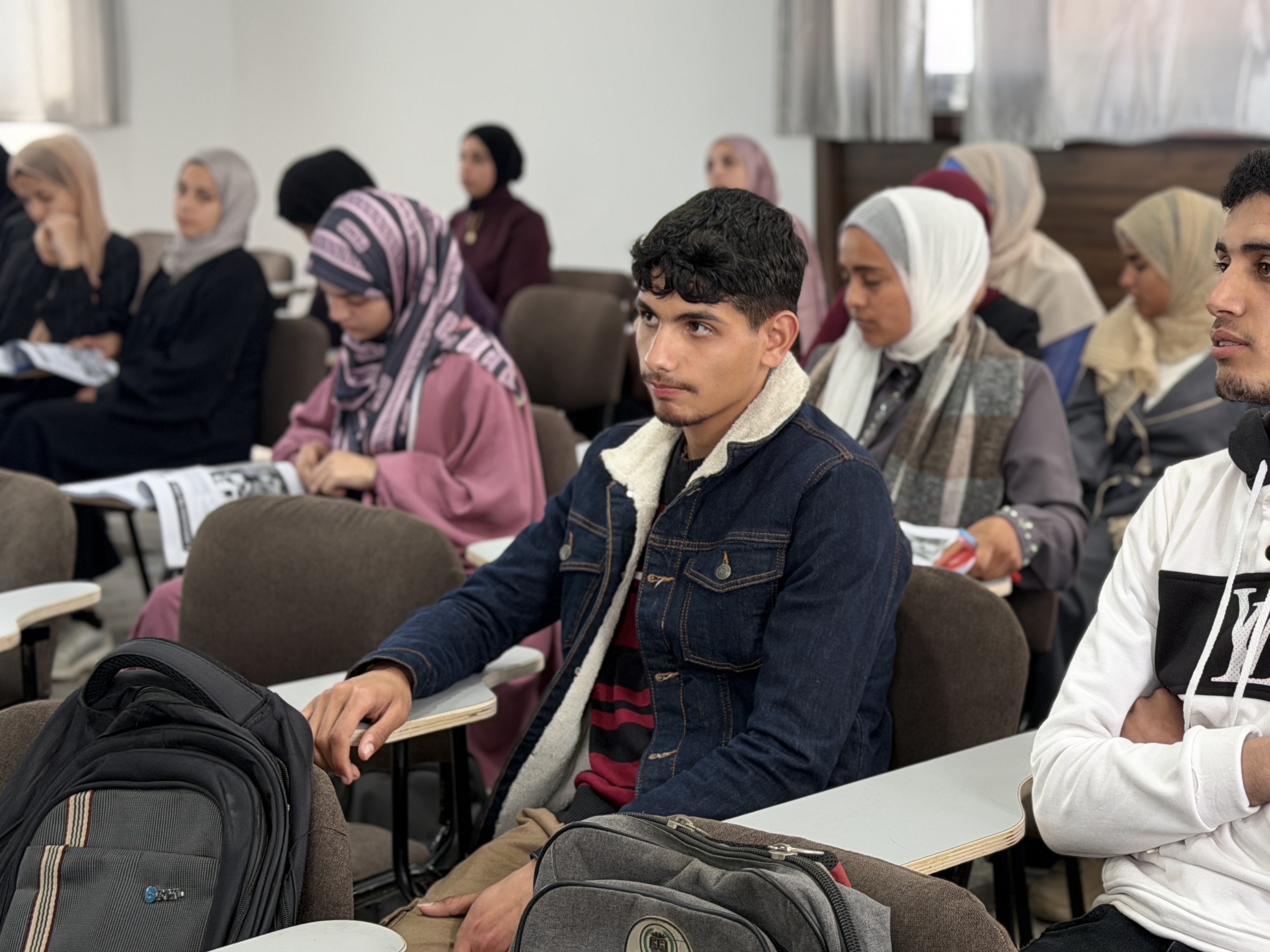 Amr Muhammad, a 20-year-old first-year nursing student at Gaza’s Palestinian College of Nursing [Courtesy of Scholars Without Borders]
