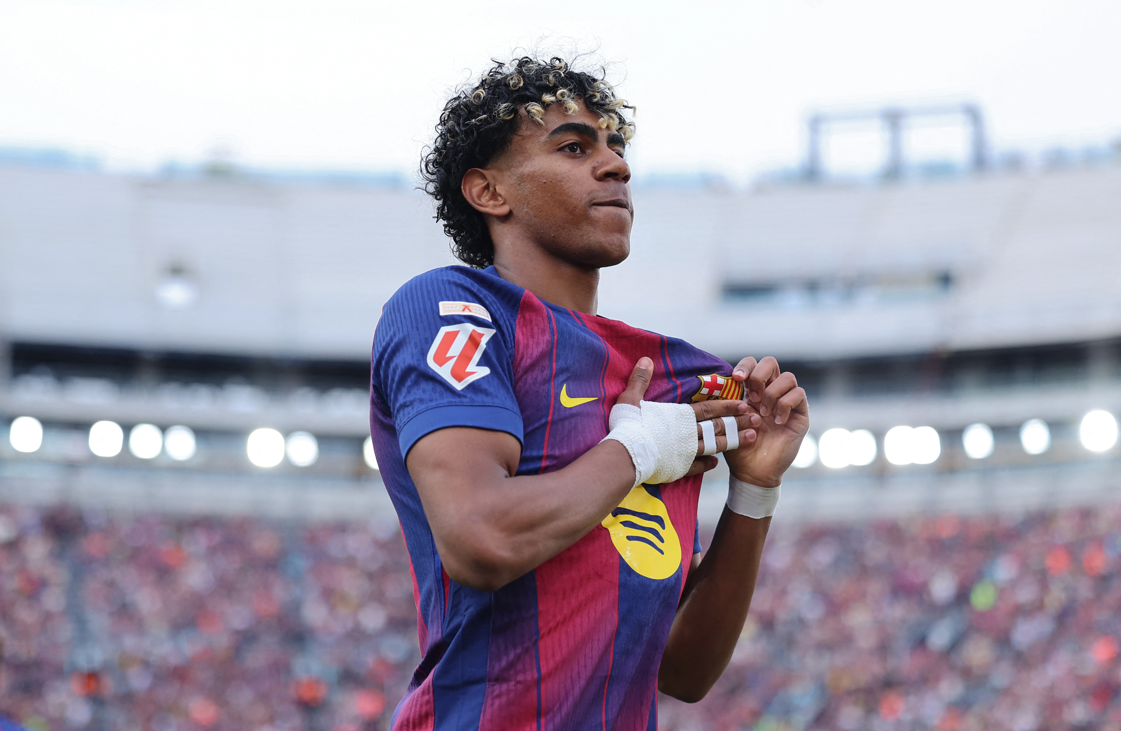 Barcelona's Lamine Yamal