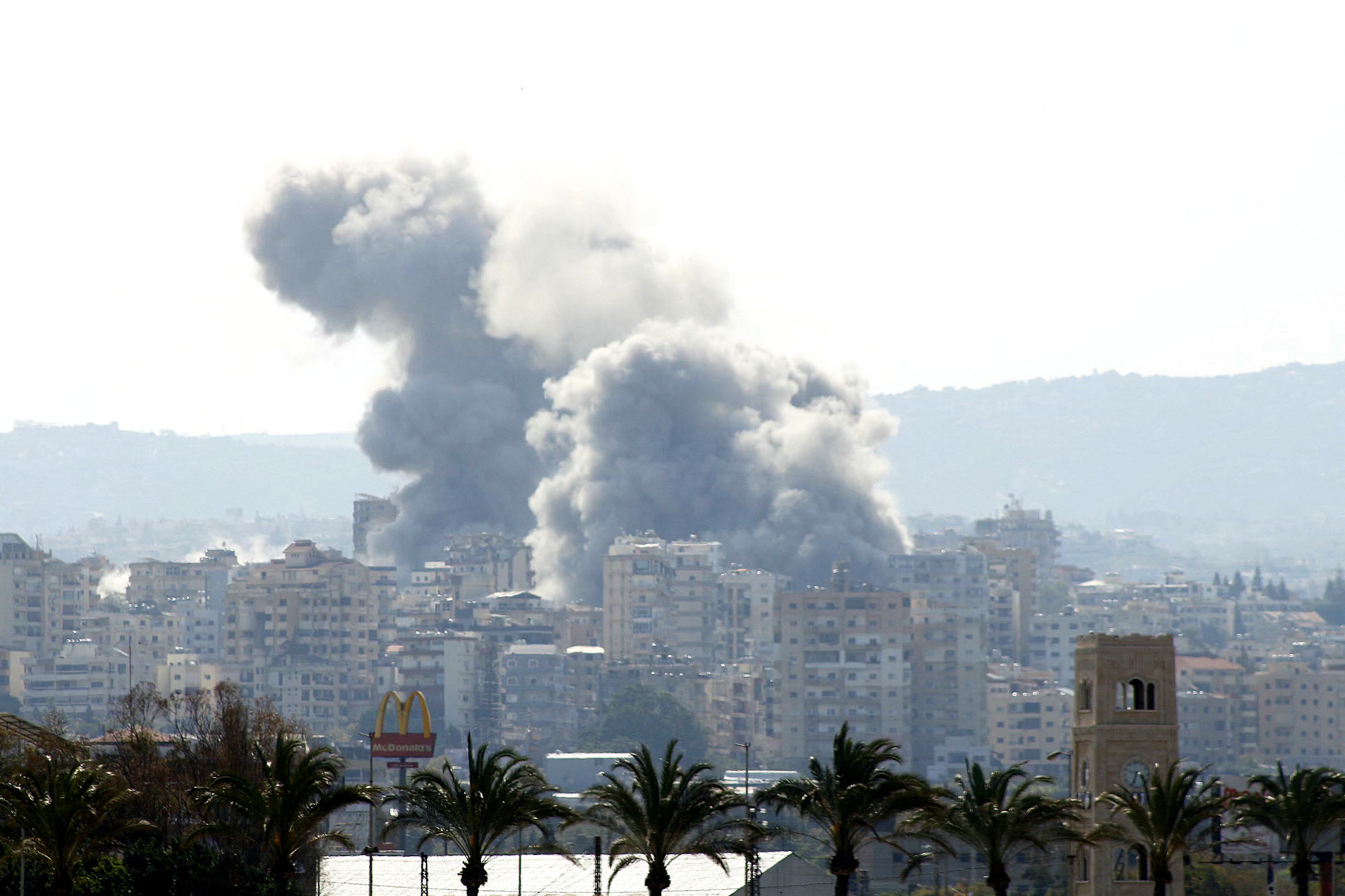 Photos: Aftermath of an Israeli strike on the southern Lebanese village of Srifa