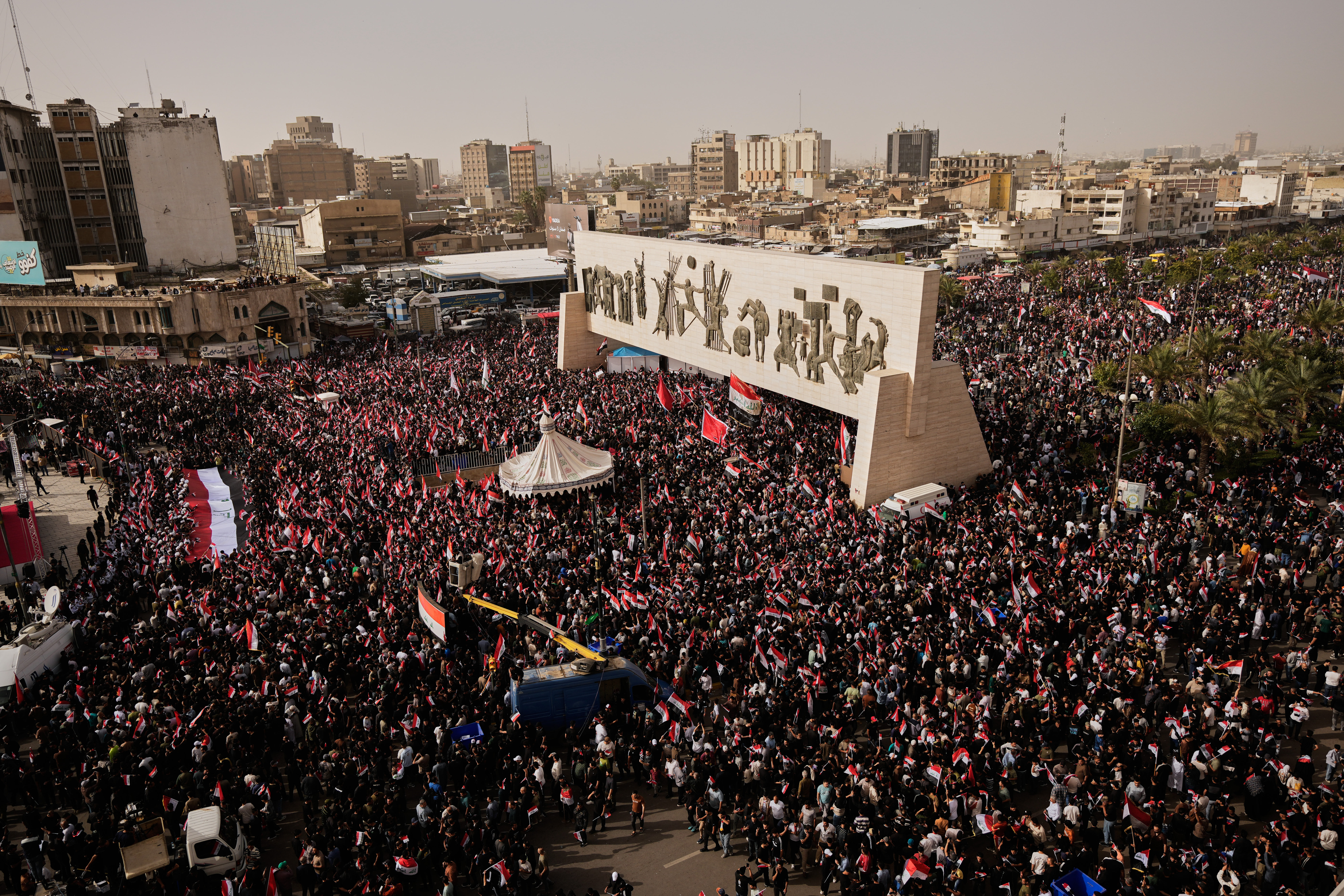 Thousands rally in Iraq against US-Israeli regional aggression