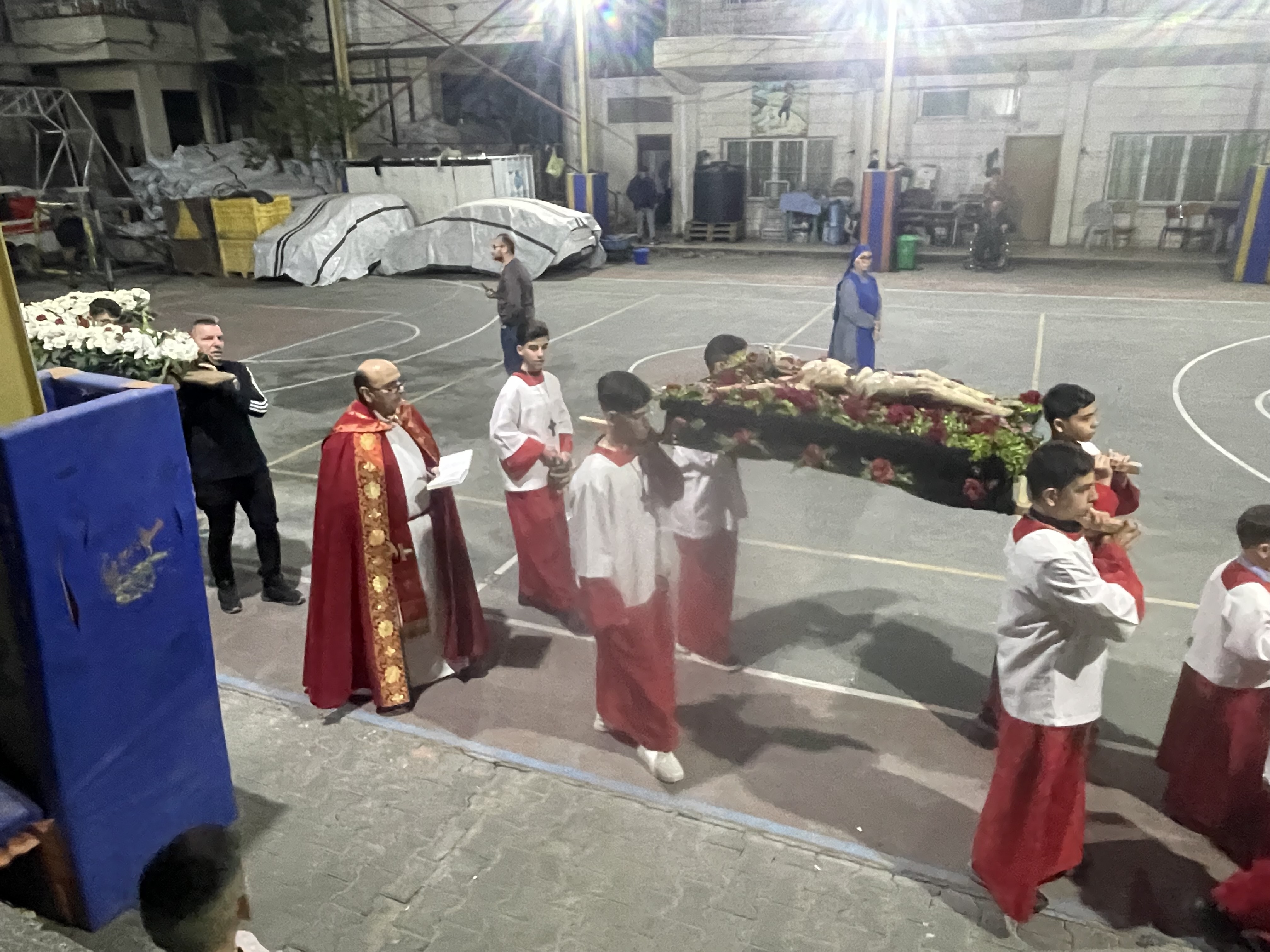 Palestinians in Gaza observing Easter