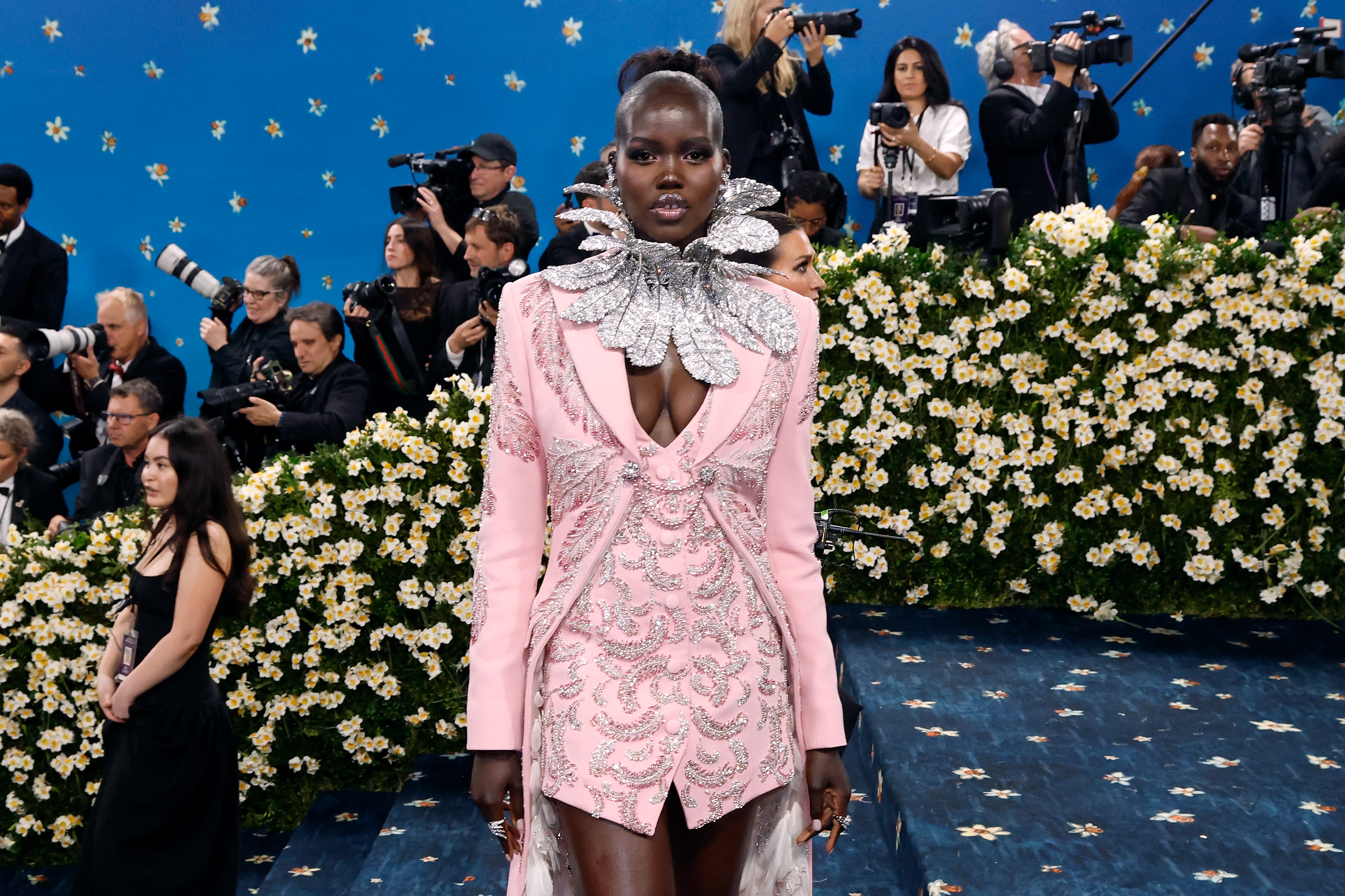 Adut Akech attends ‘Superfine: Tailoring Black Style’, the 2025 Costume Institute Benefit, at the Metropolitan Museum of Art, on May 5, 2025, in New York City