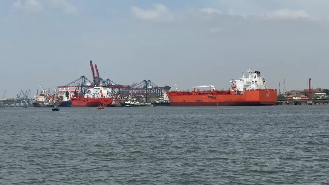 Ship near Karachi port