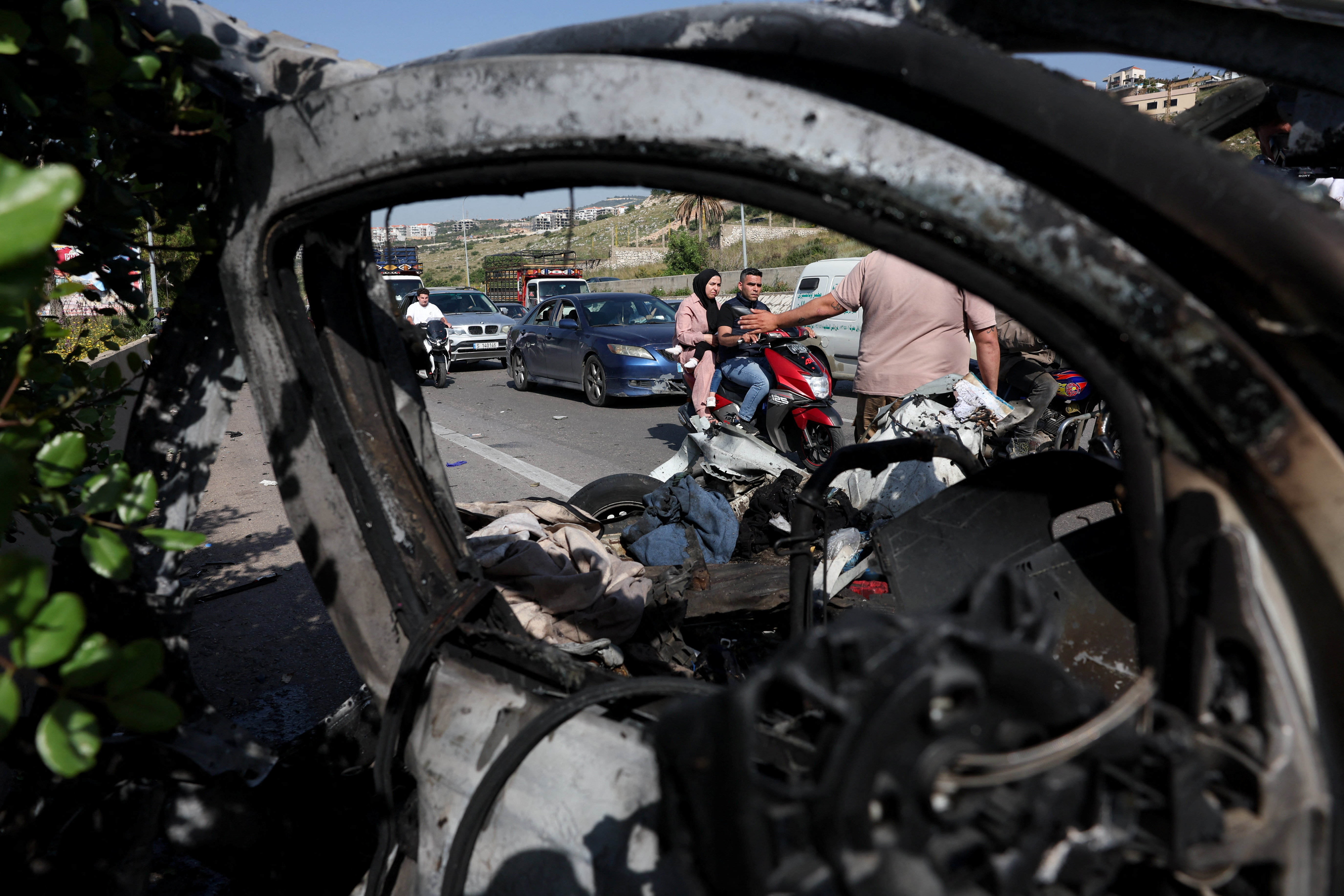 Aftermath of israeli attack on lebanon