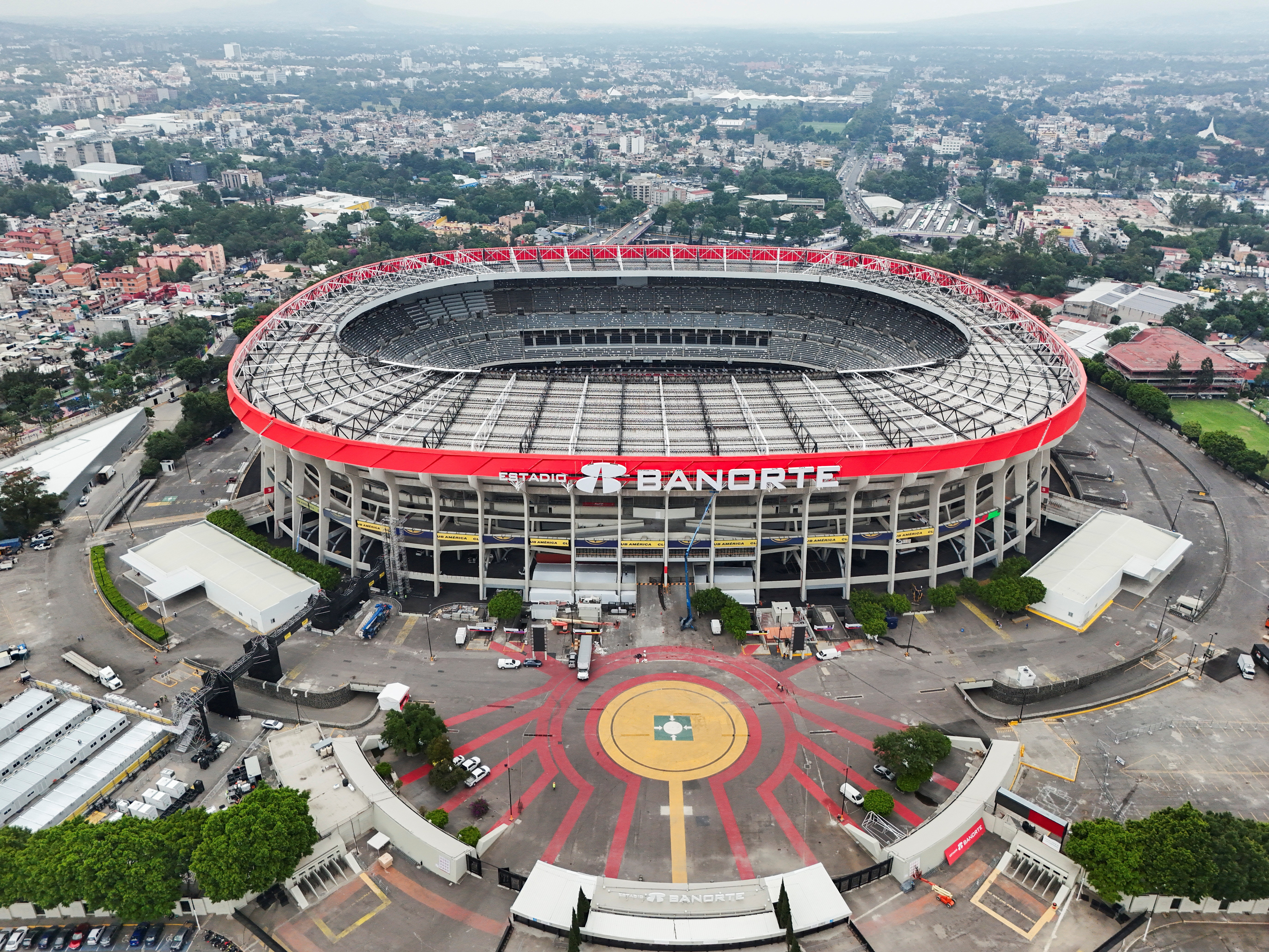Estadio Azteca sits more than 7,000 feet (2,200 metres) above sea level