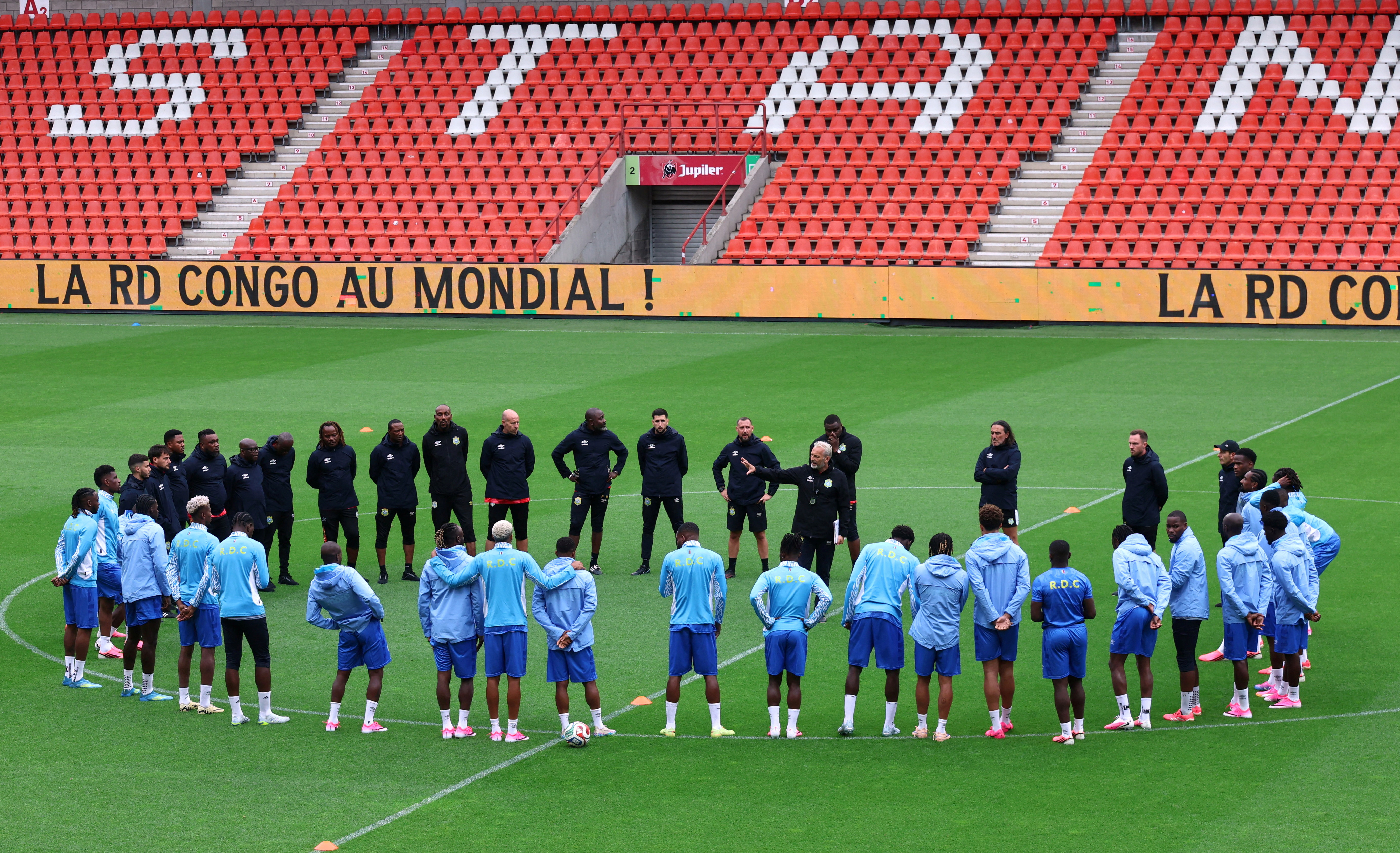 DRC players and staff have been isolating in Belgium before heading to the US