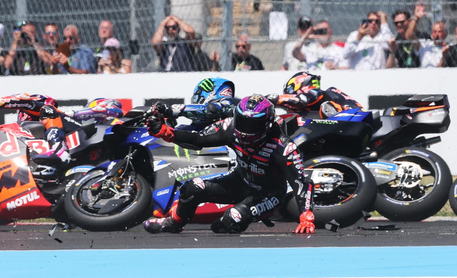 Jorge Martin reacts.