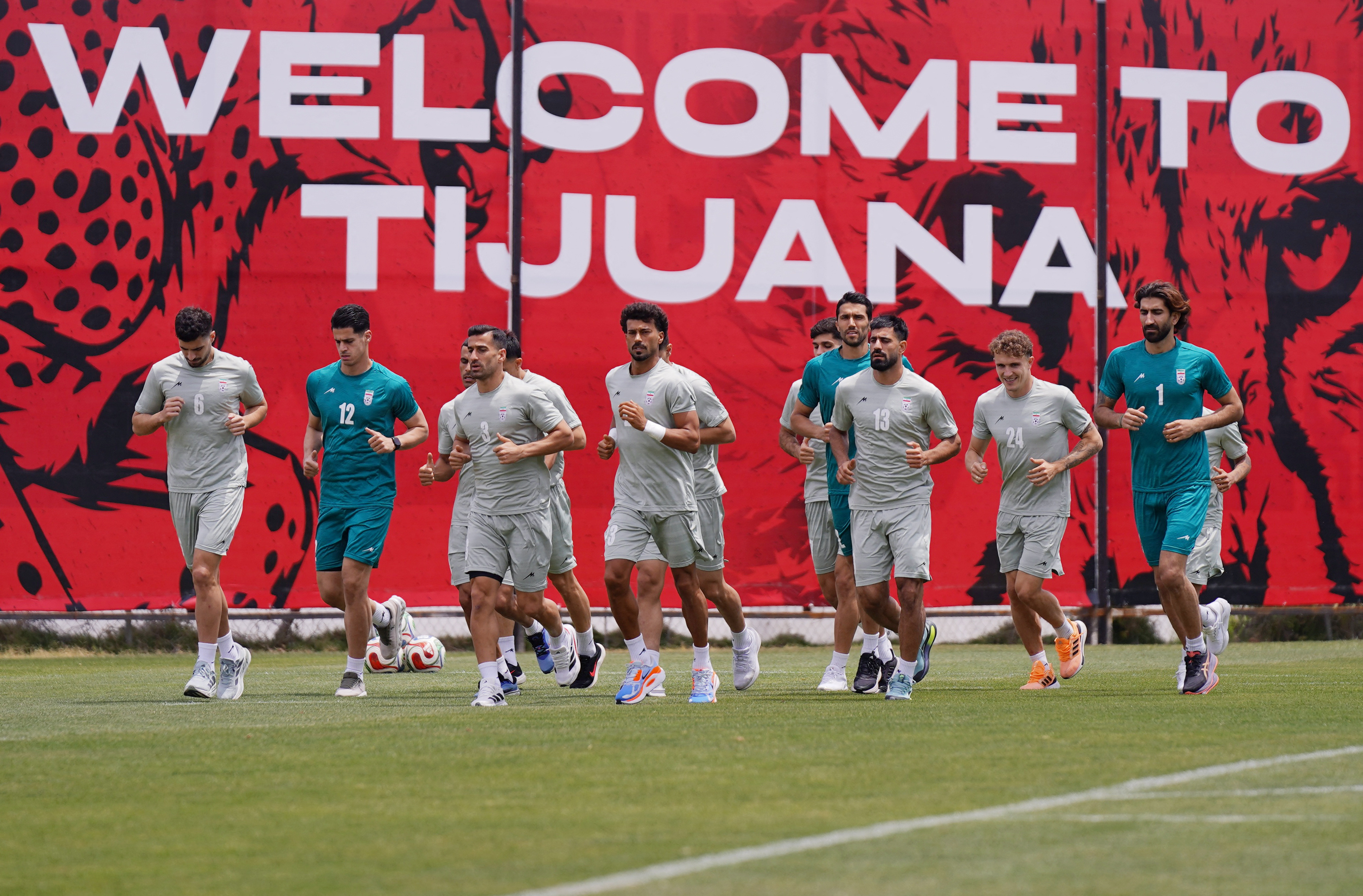 Iran players training