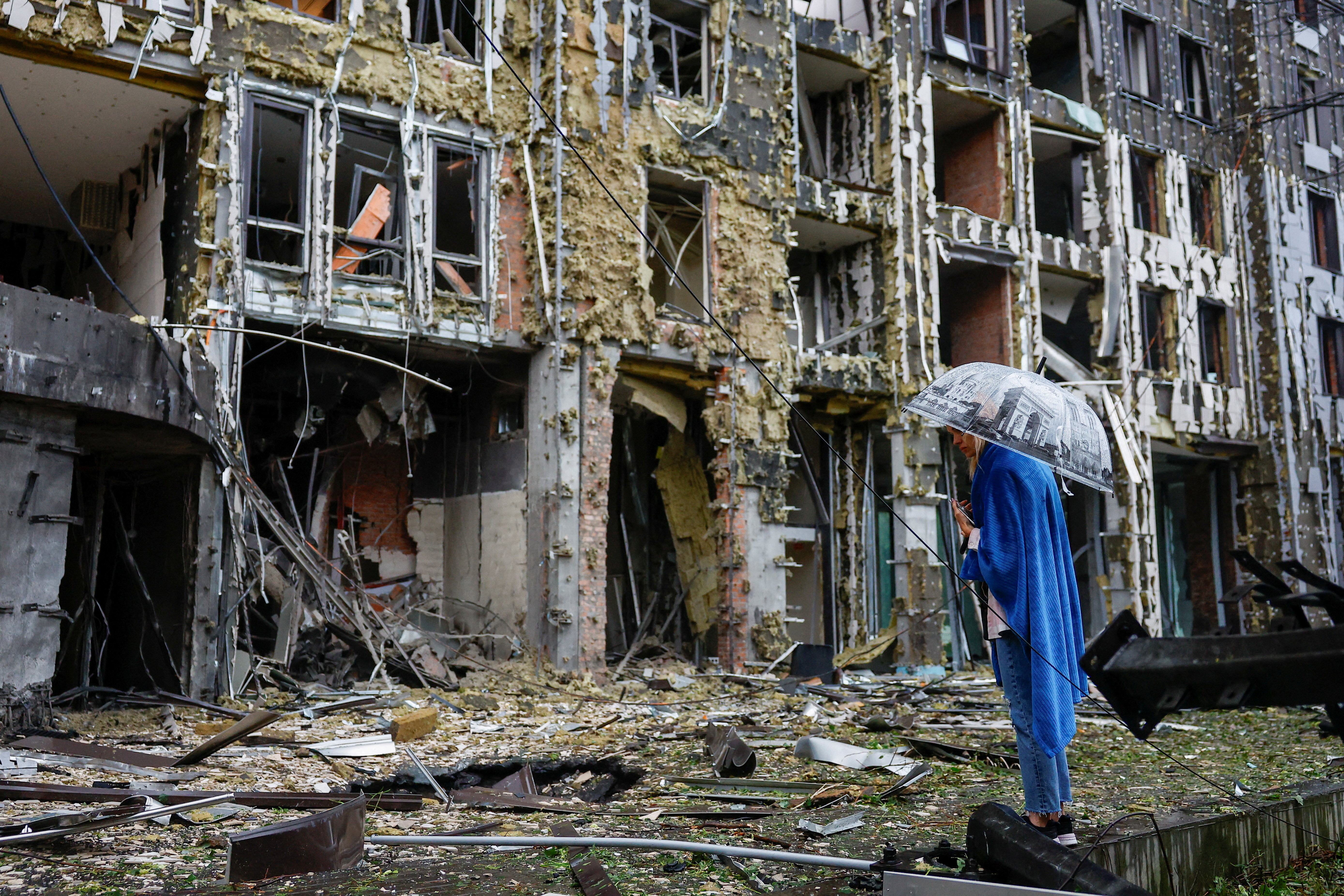 Kyiv cathedral burns as heavy Russian air raids hit Ukraine