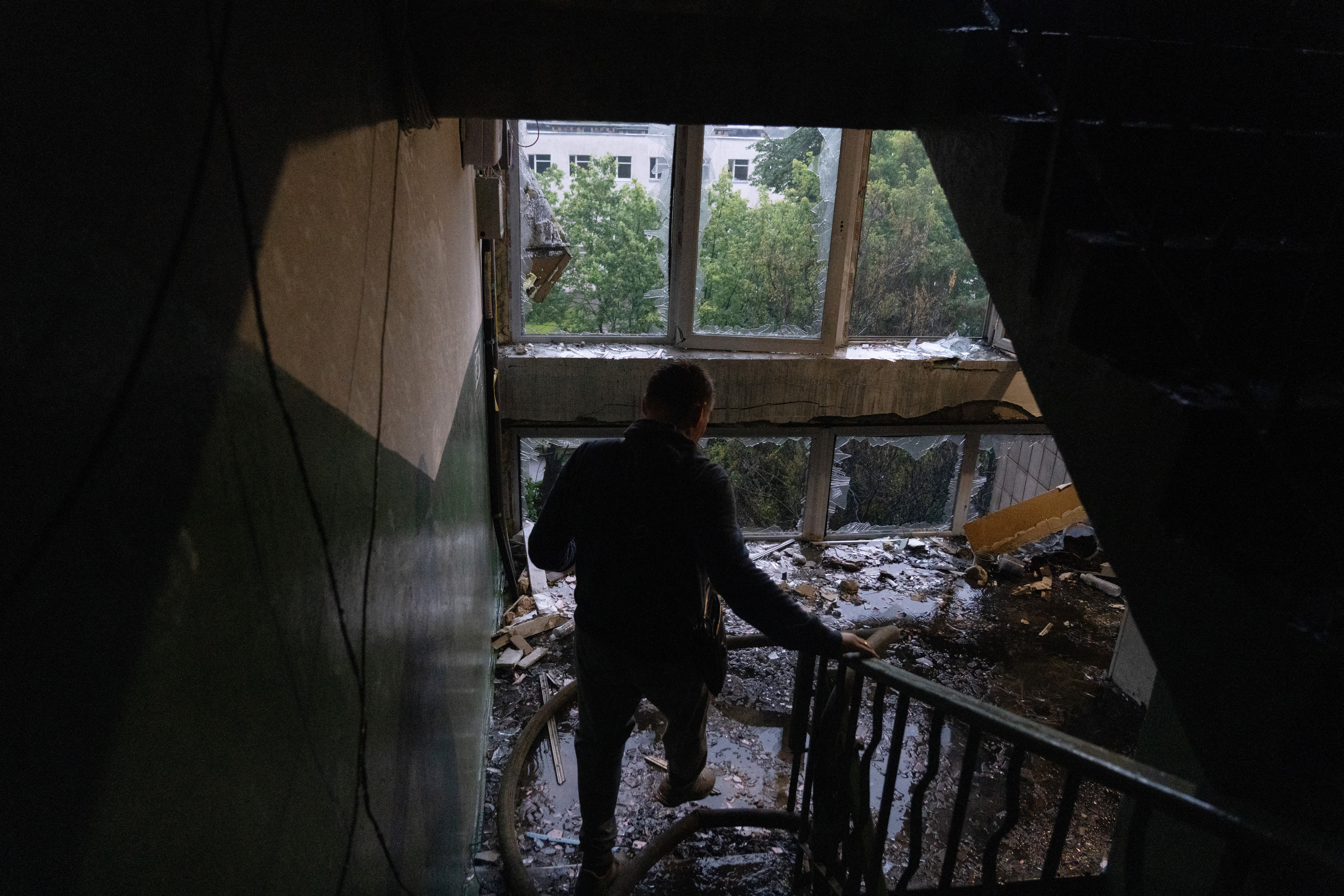 Kyiv cathedral burns as heavy Russian air raids hit Ukraine