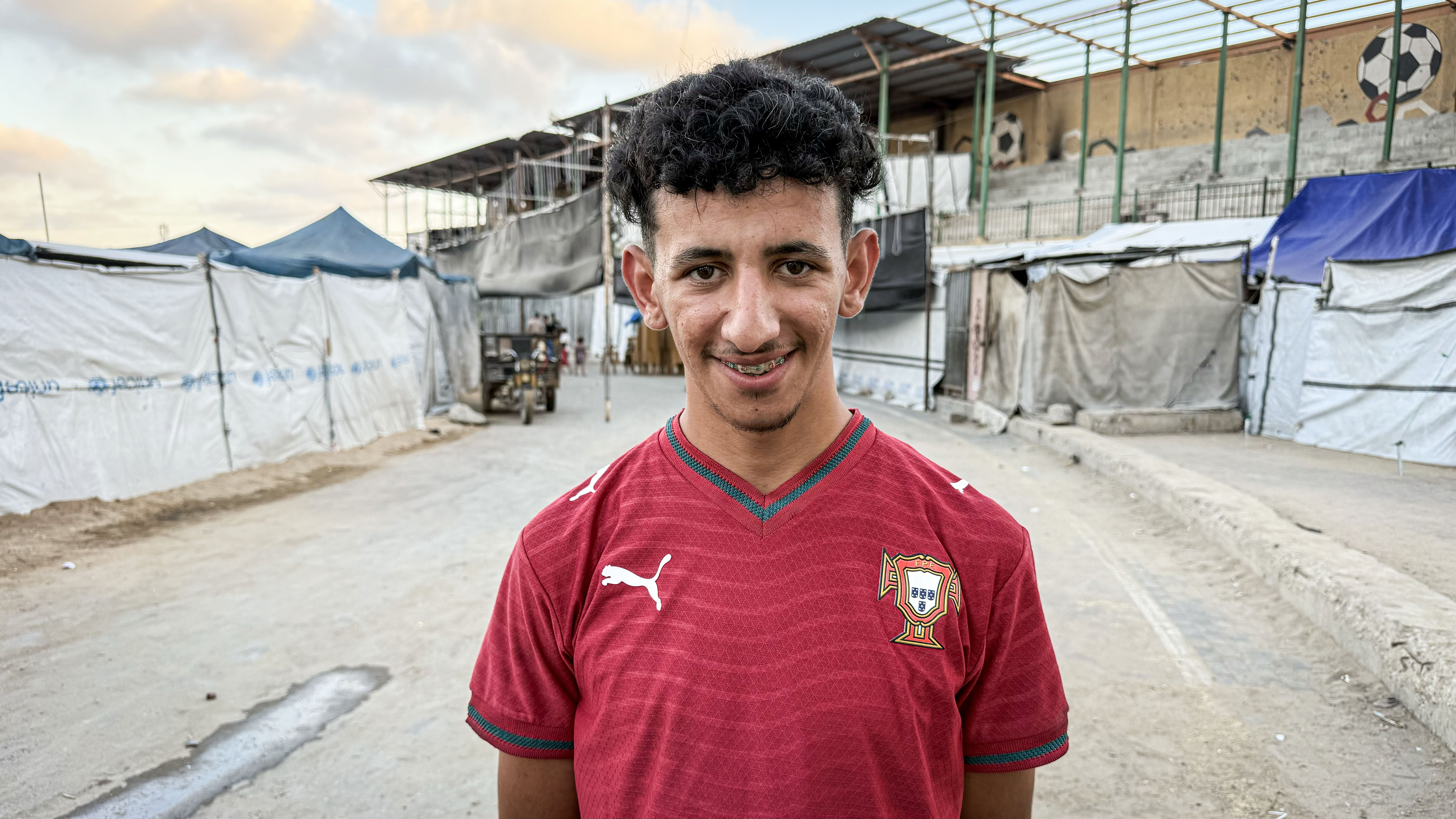 Yousef Al-Nuaizi says he has lost his passion for following World Cup matches due to the difficult conditions surrounding him. [Abdelhakim Abu Riash/ Al Jazeera]