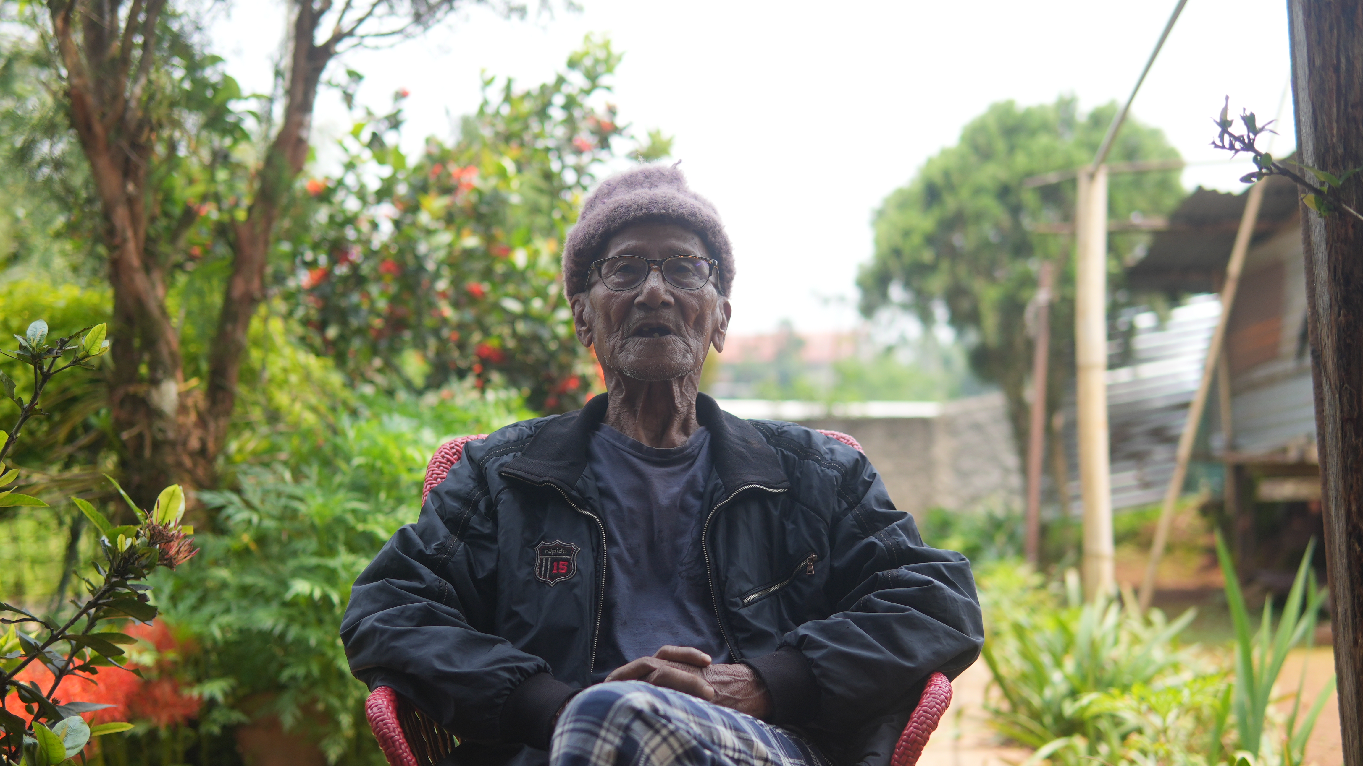 Kewstar Majaw, 92, remembers when niangtaser emerged throughout the village