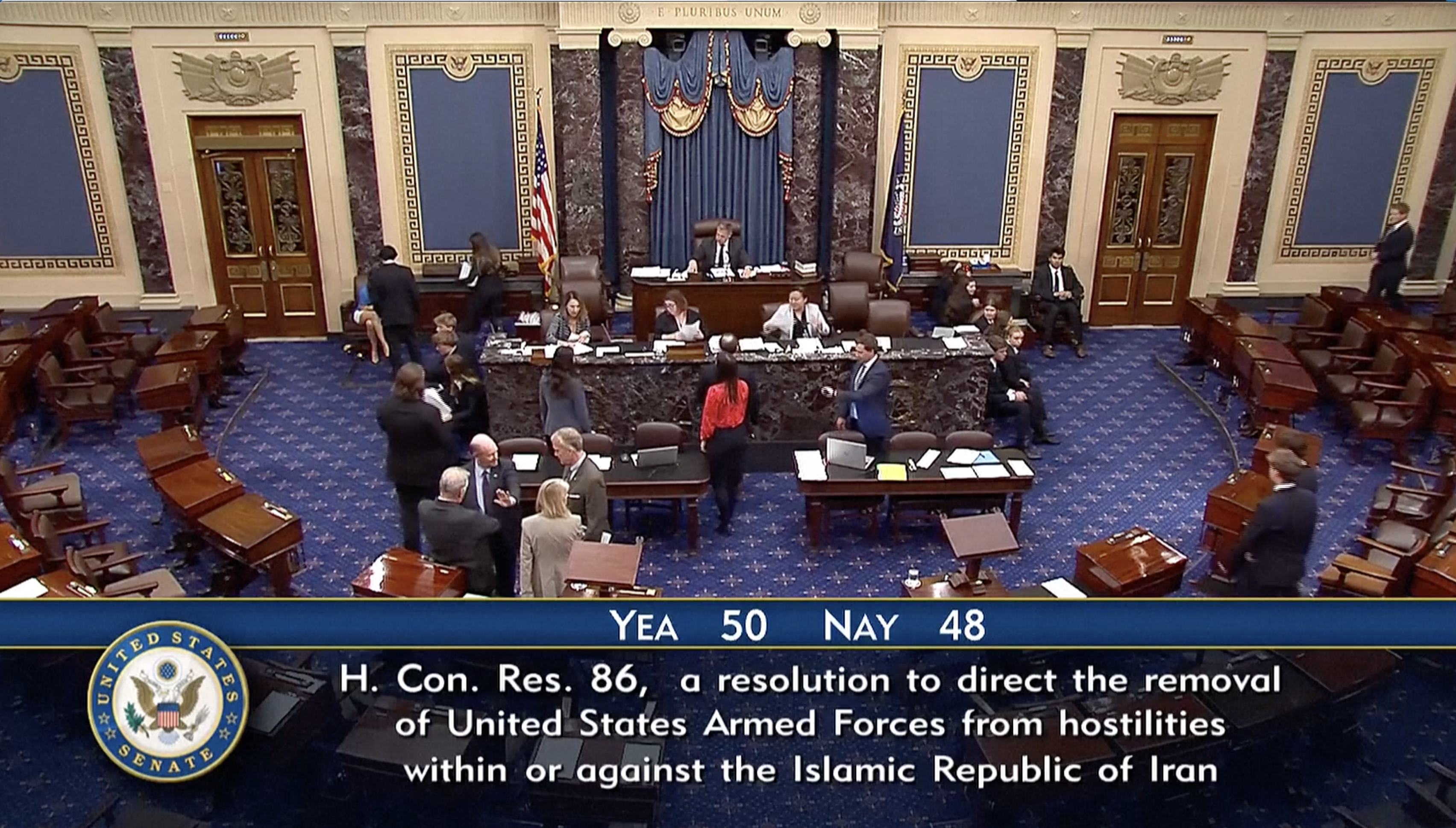 War Powers resolution passed