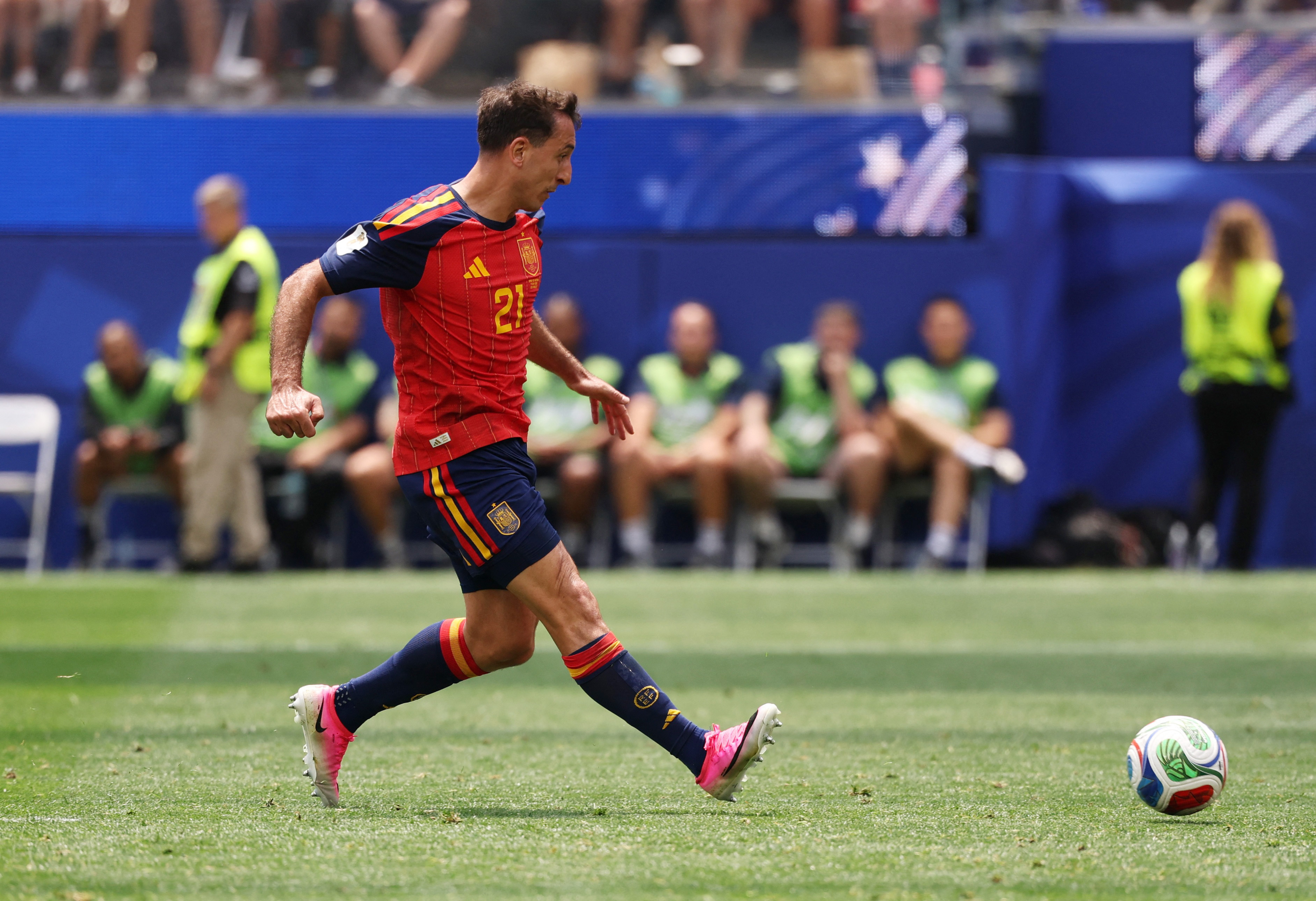 Oyarzabal scores his second goal against Austria in the 89th minute