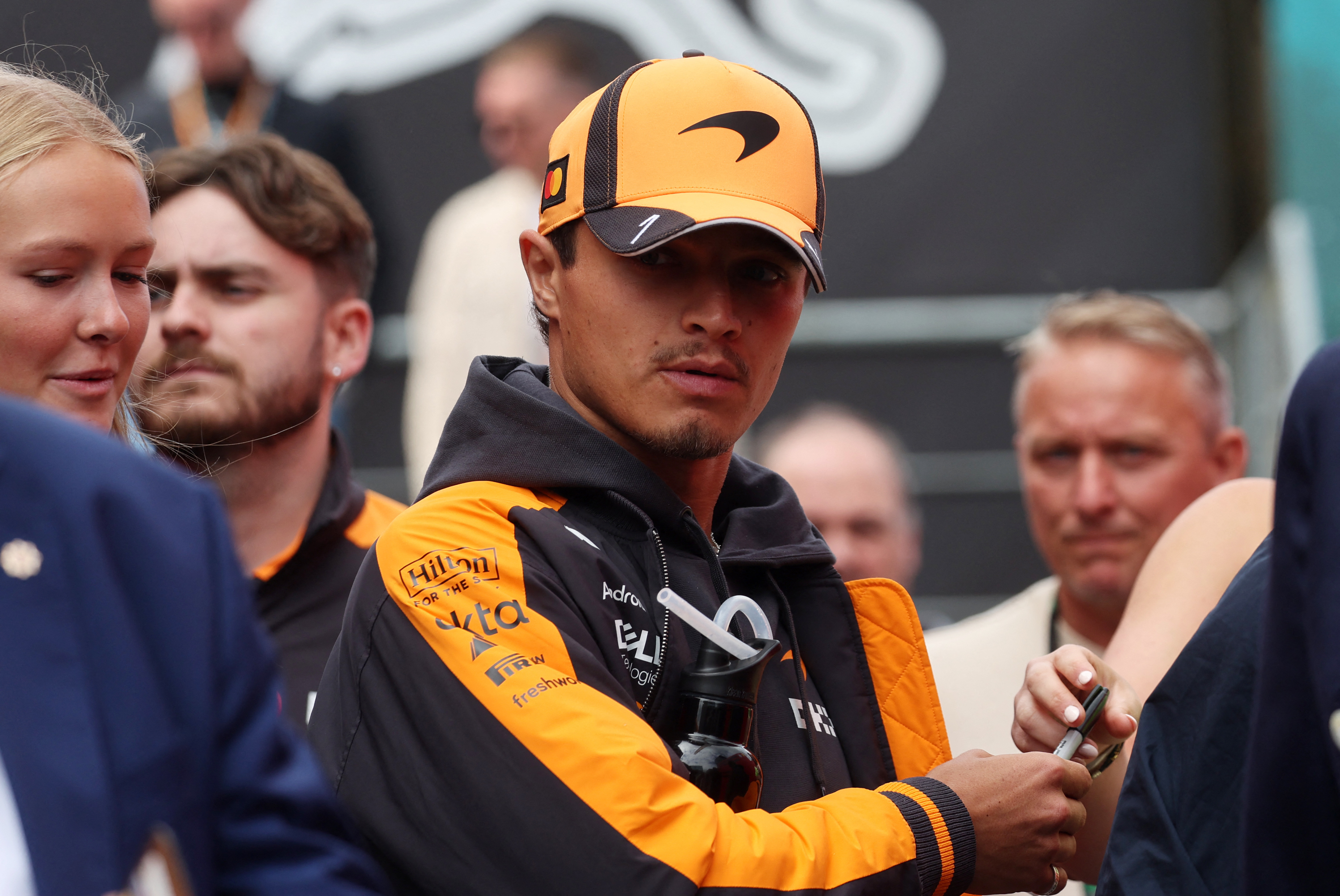McLaren's Lando Norris ahead of the race