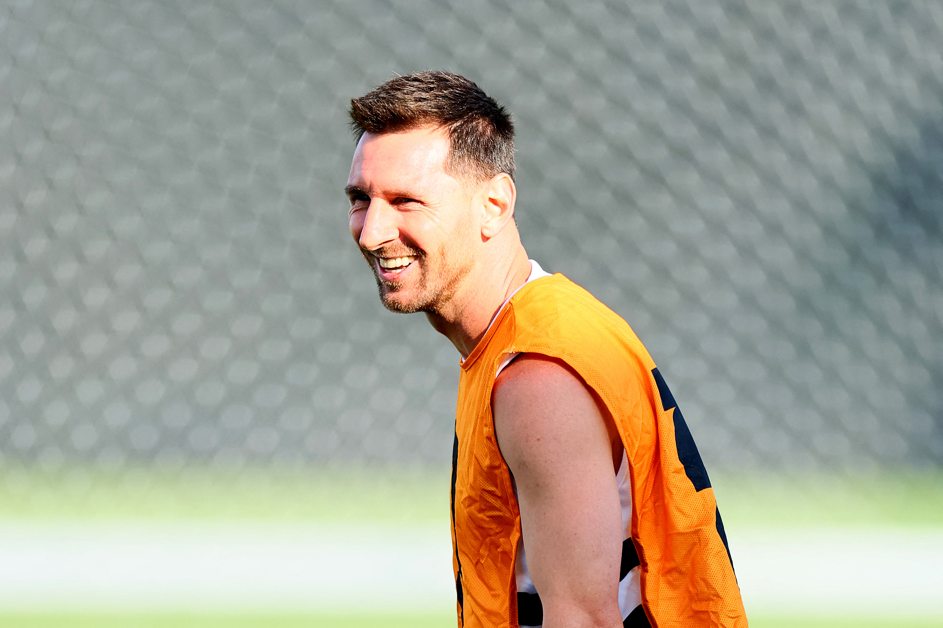 KANSAS CITY, KANSAS - JULY 10: : Lionel Messi #10 of Argentina attends a training session one day ahead of the FIFA World Cup 2026 Quarter Final match at Sporting Kansas City Training Centre on July 10, 2026 in Kansas City, Kansas. Kyle Rivas/Getty Images/AFP (Photo by Kyle Rivas / GETTY IMAGES NORTH AMERICA / Getty Images via AFP)