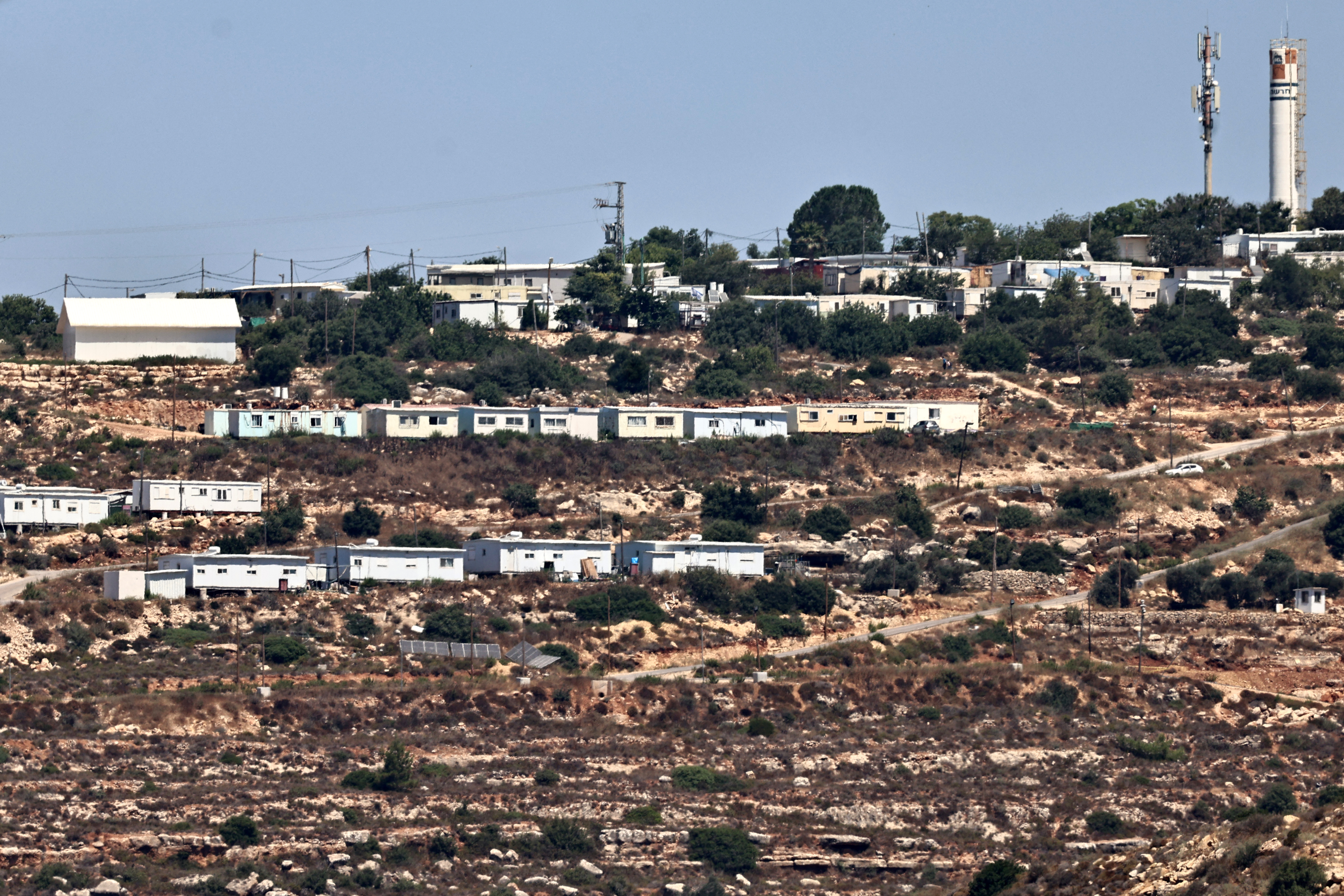 The Israeli settlement Dolev, west of Ramallah, in the Occupied West Bank.
