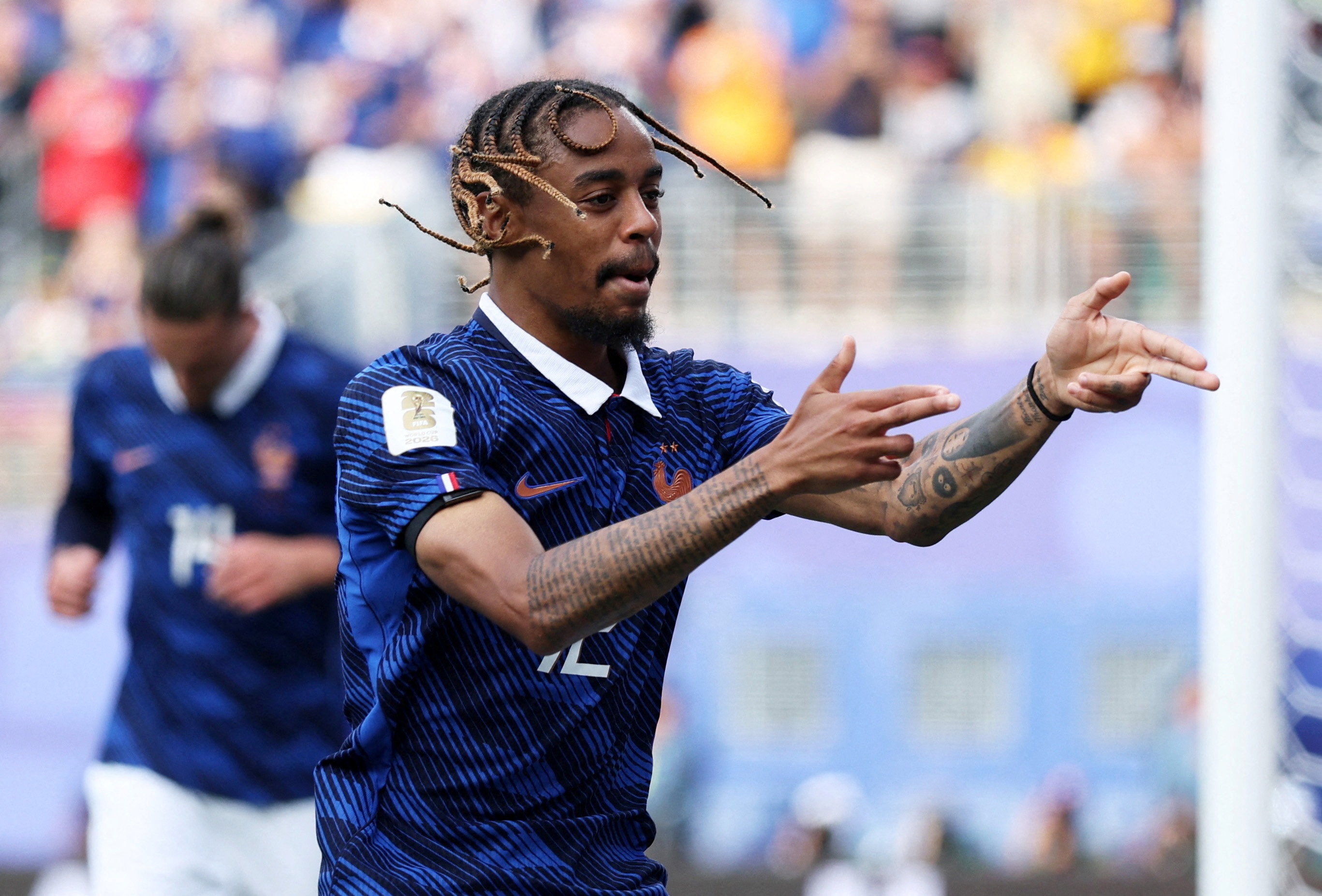 France's Bradley Barcola joined PSG in 2023