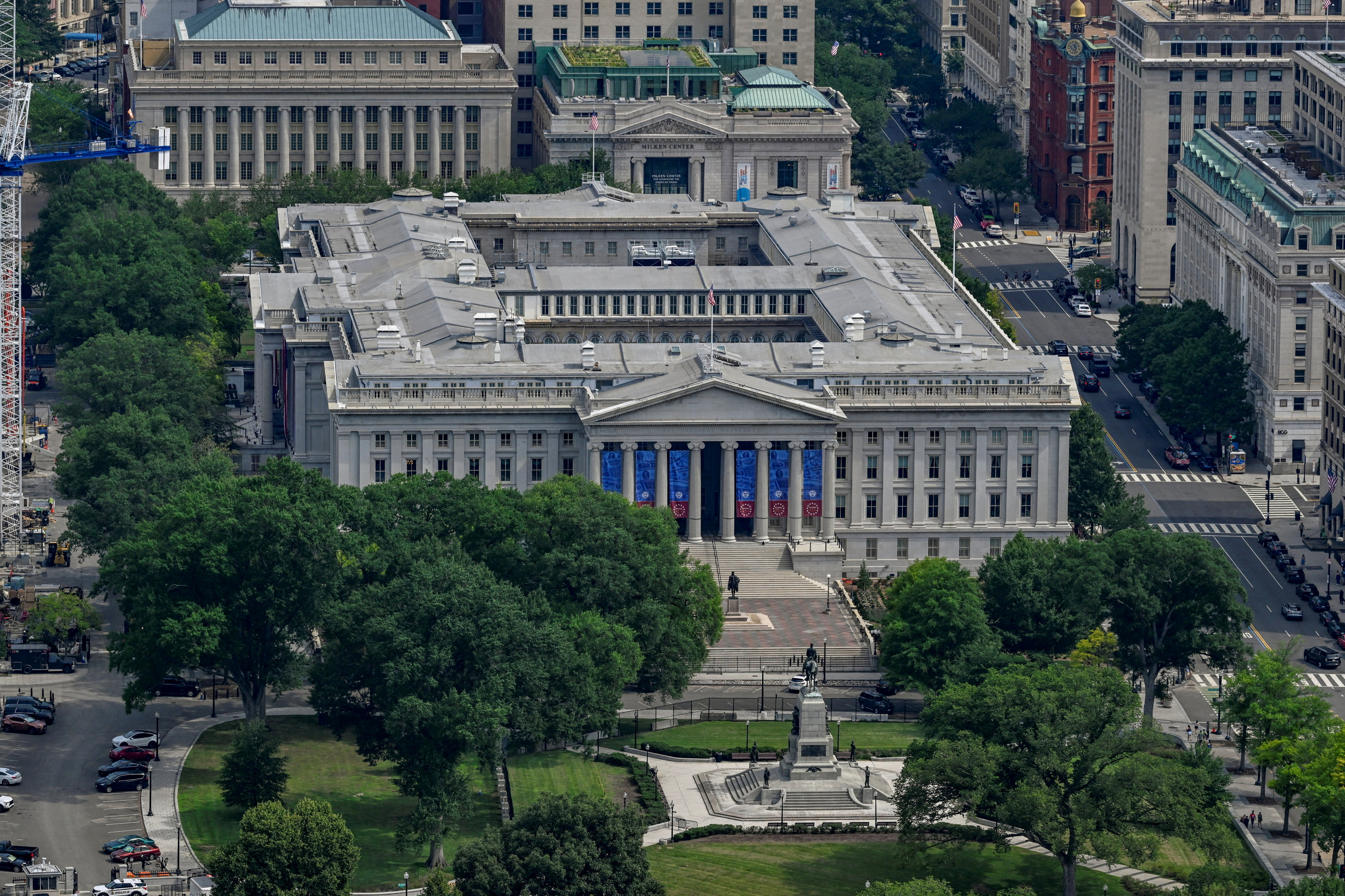 US treasury building