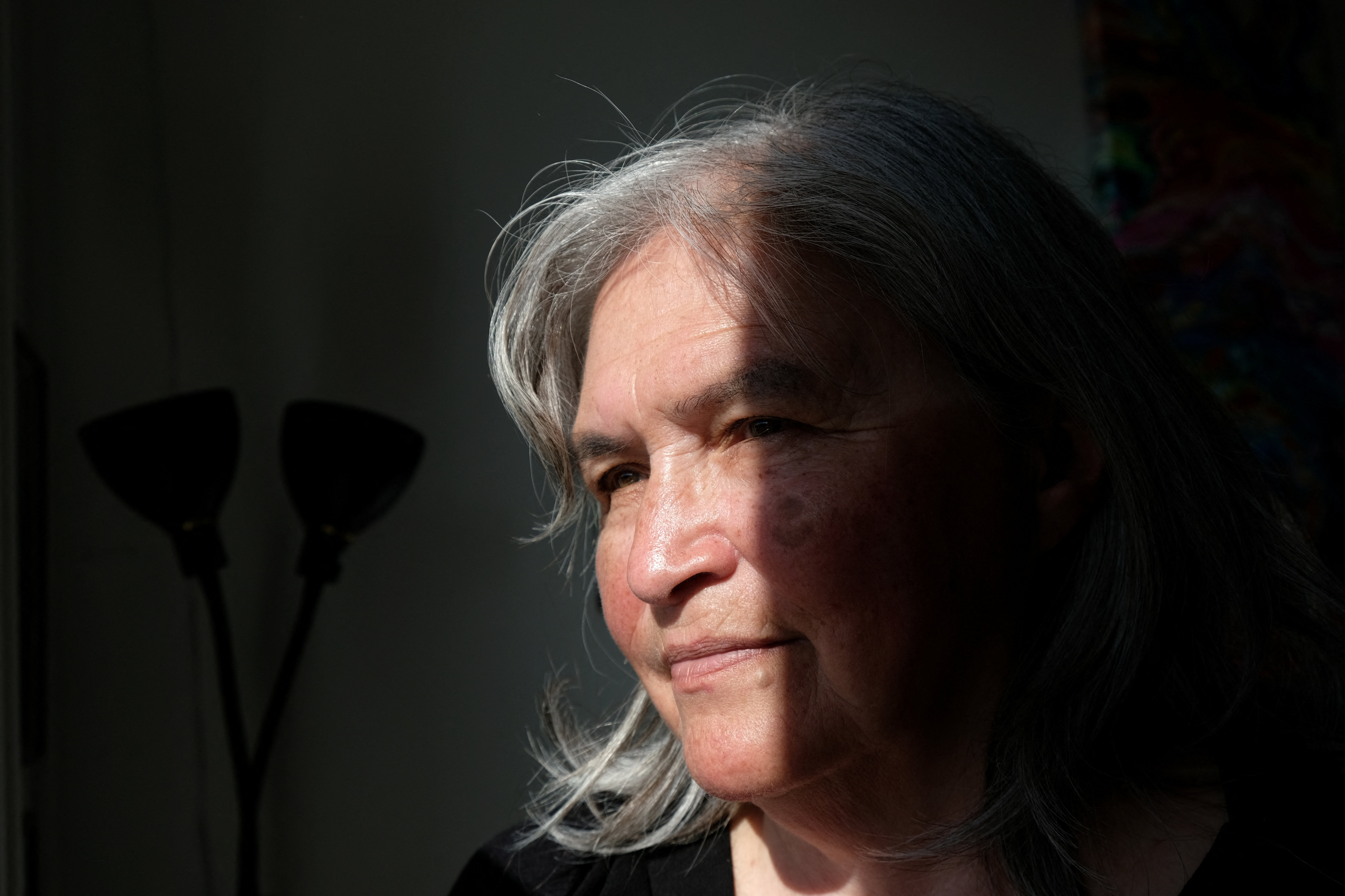 Inger Platou, one of the Greenlandic women who say they received contraceptive devices without consent, poses for a photo after an interview with Reuters in Nuuk, Greenland, May 25, 2026. REUTERS/Tim Barsoe