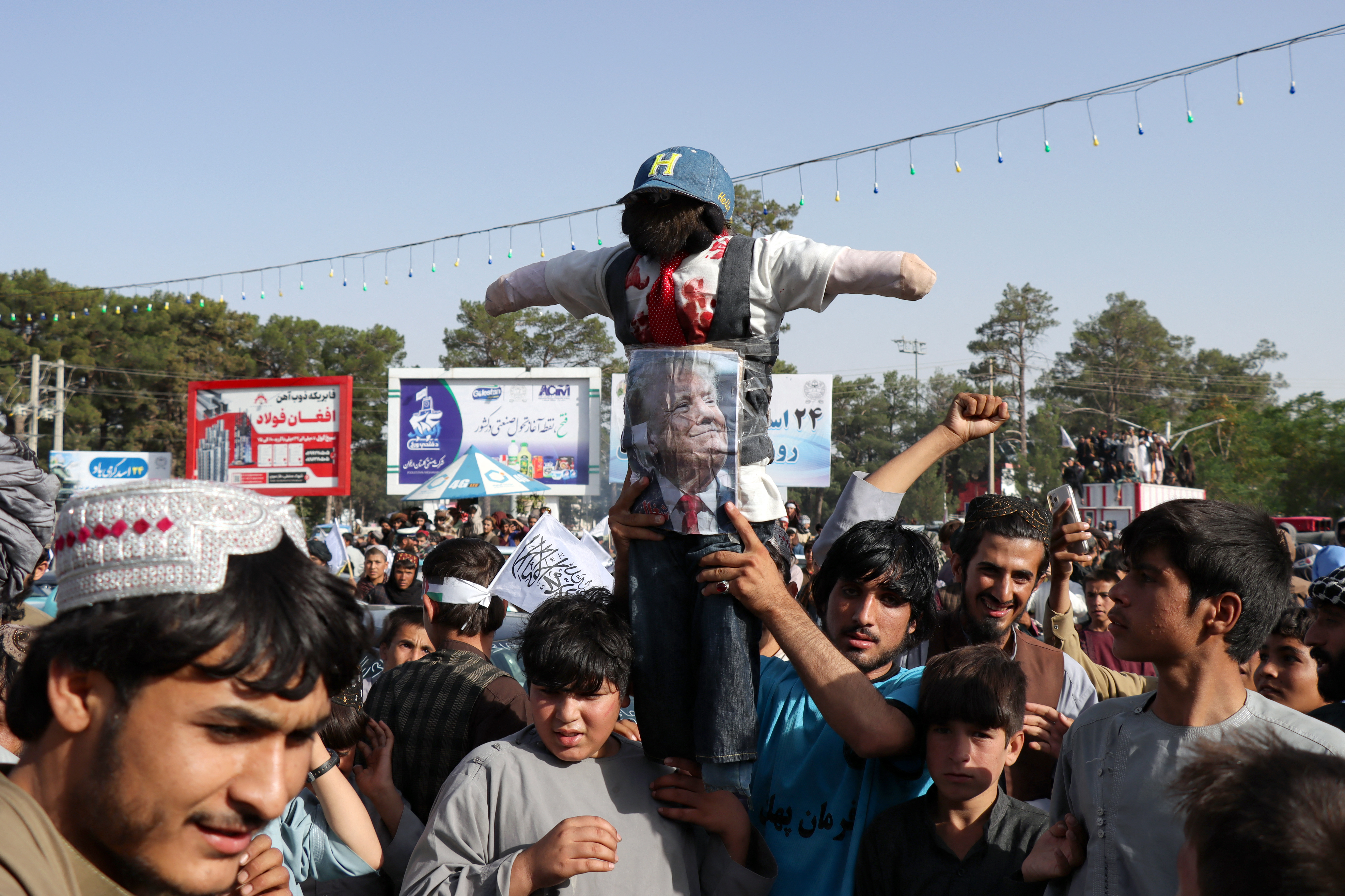 Patriotic music and flags mark Taliban rule anniversary in Kabul
