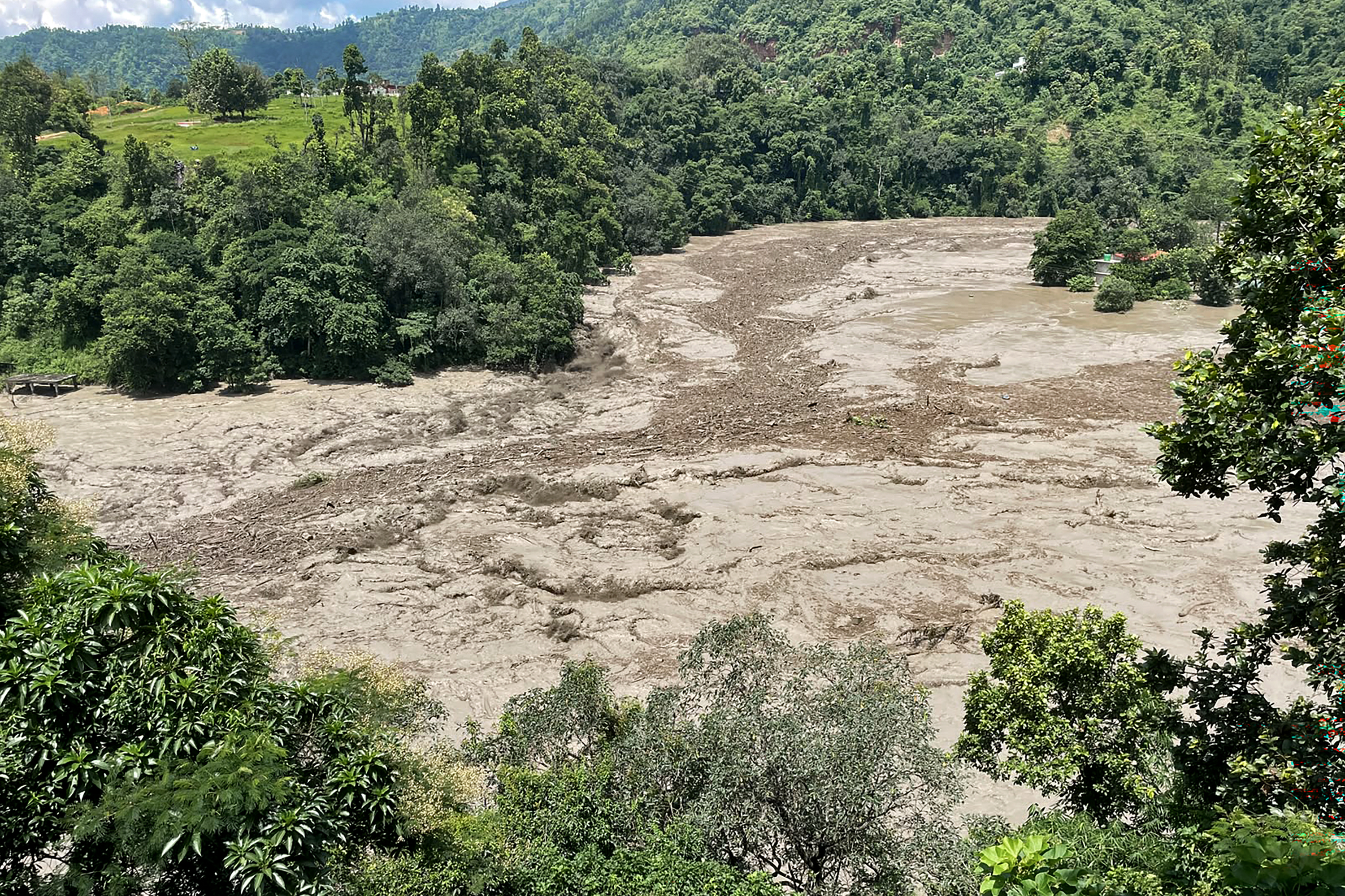 Torrential floods devastate Nepal, Tibet; nine dead, more missing