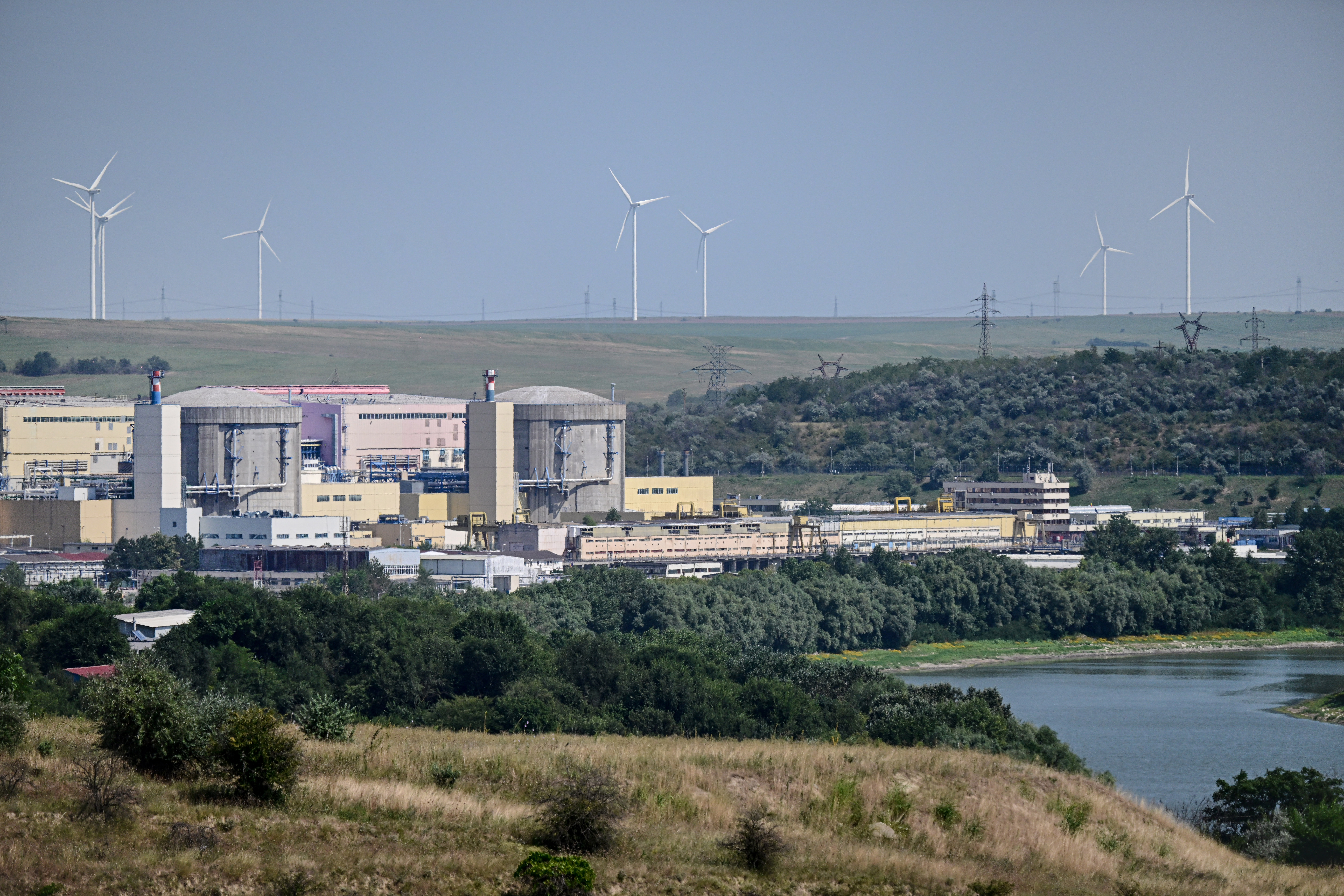 Nuclear plant in Cernavoda city, Romania