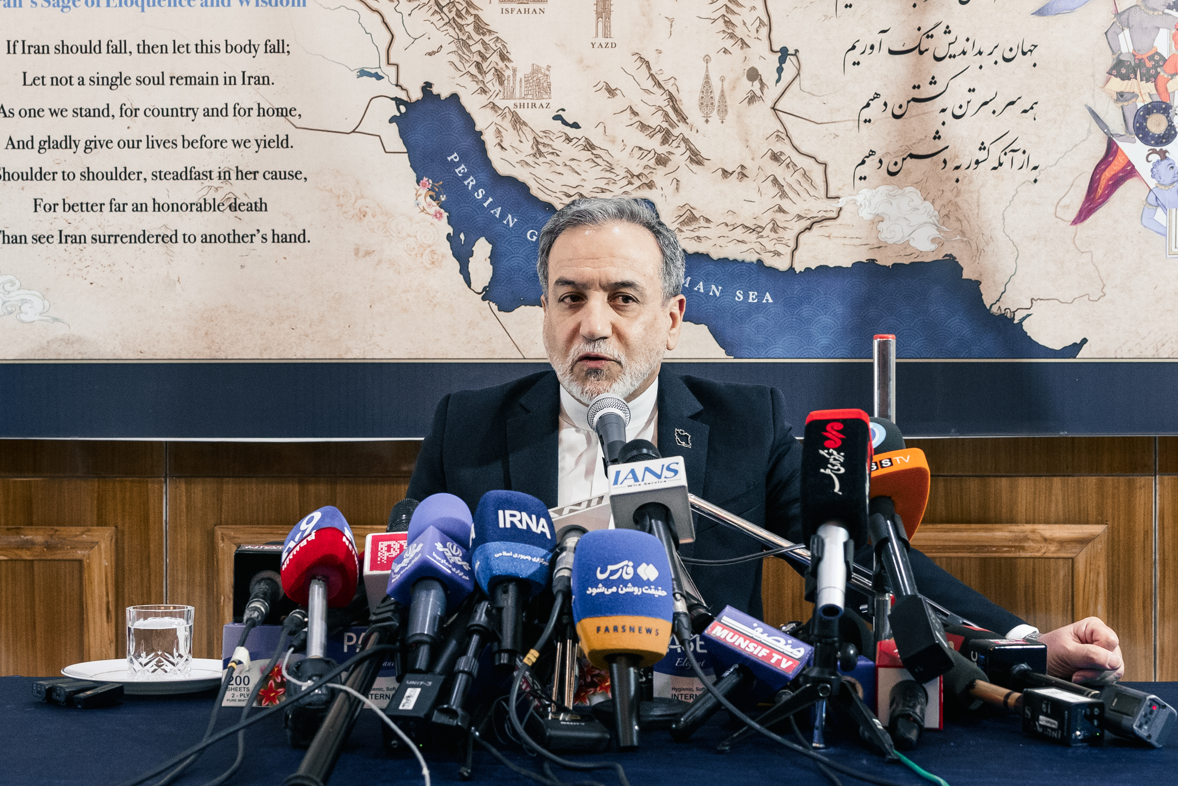 Iran's Foreign Minister Abbas Araghchi has blamed the US for a reutrn to violence in the Strait of Hormuz, and said new paths will be required to reach a lasting peace. [File: Elke Scholiers/Getty Images]