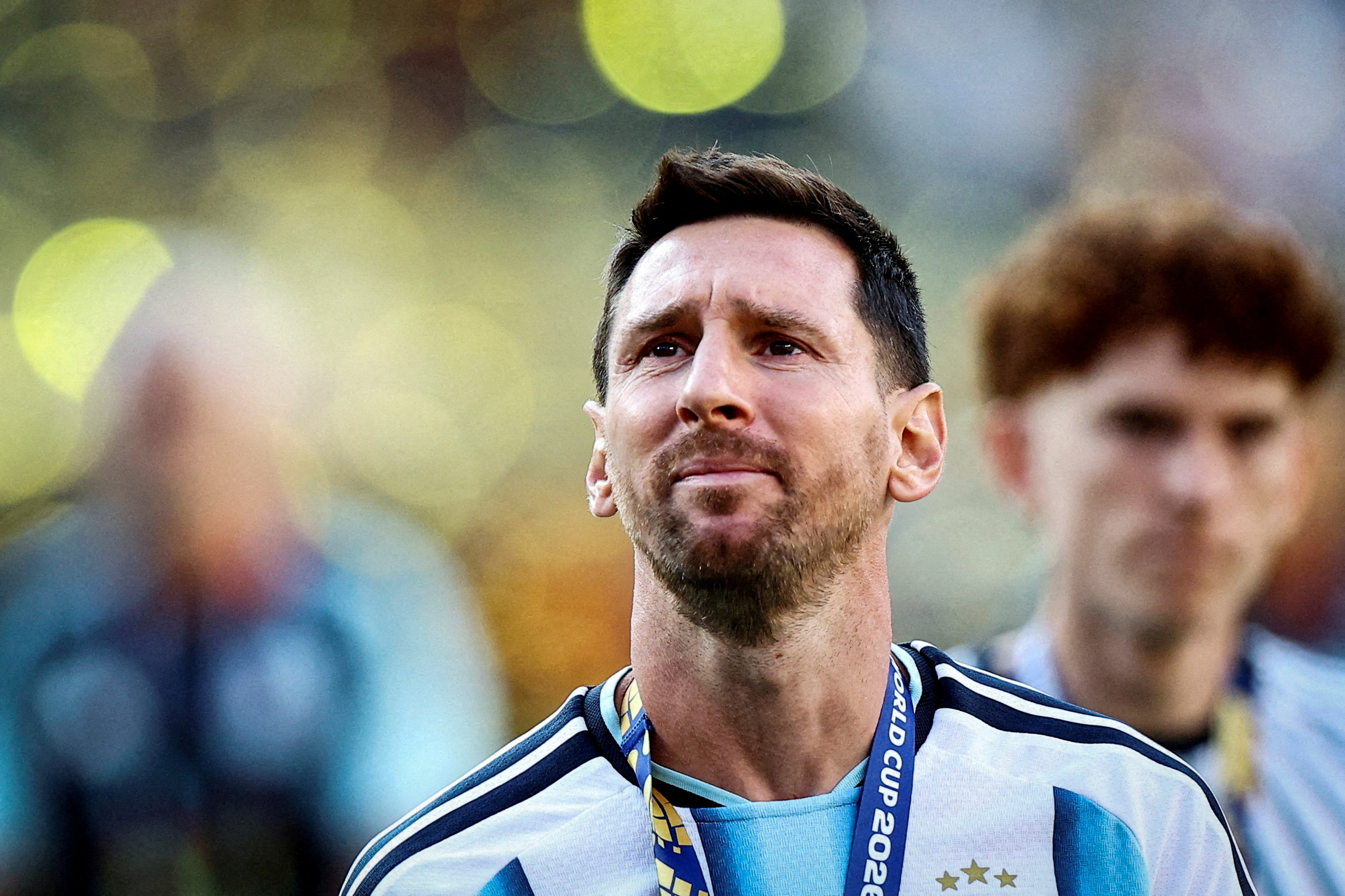 FILE PHOTO: Soccer Football - FIFA World Cup 2026 - Final - Spain v Argentina - New York/New Jersey Stadium, East Rutherford, New Jersey, U.S. - July 19, 2026 Argentina's Lionel Messi looks dejected after losing the World Cup final REUTERS/Agustin Marcarian/File Photo/File Photo